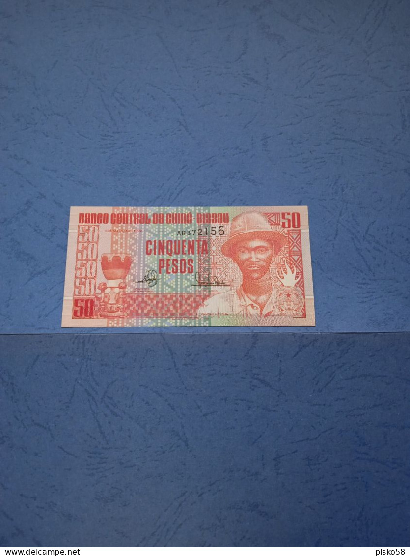 GUINEA-BISSAU-P10 50P 1990 UNC - Guinea–Bissau