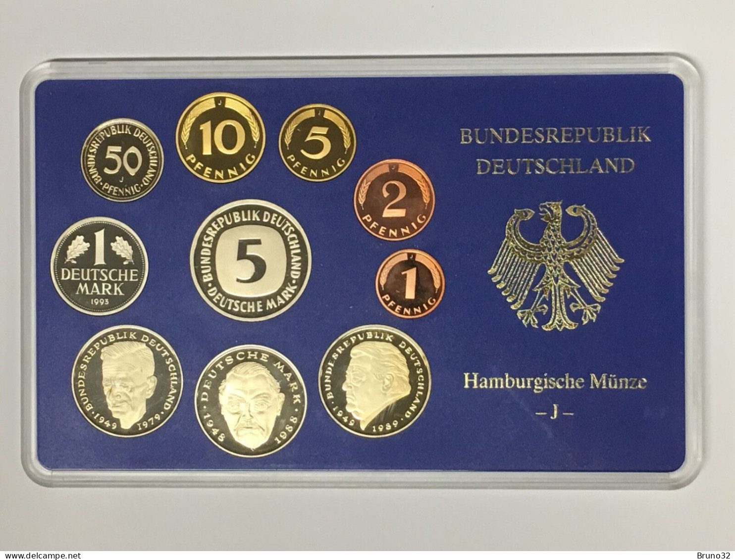 BRD - GERMANIA FEDERALE - 1993 J PROOF - Set Di Monete Divisionali - Mint Sets & Proof Sets