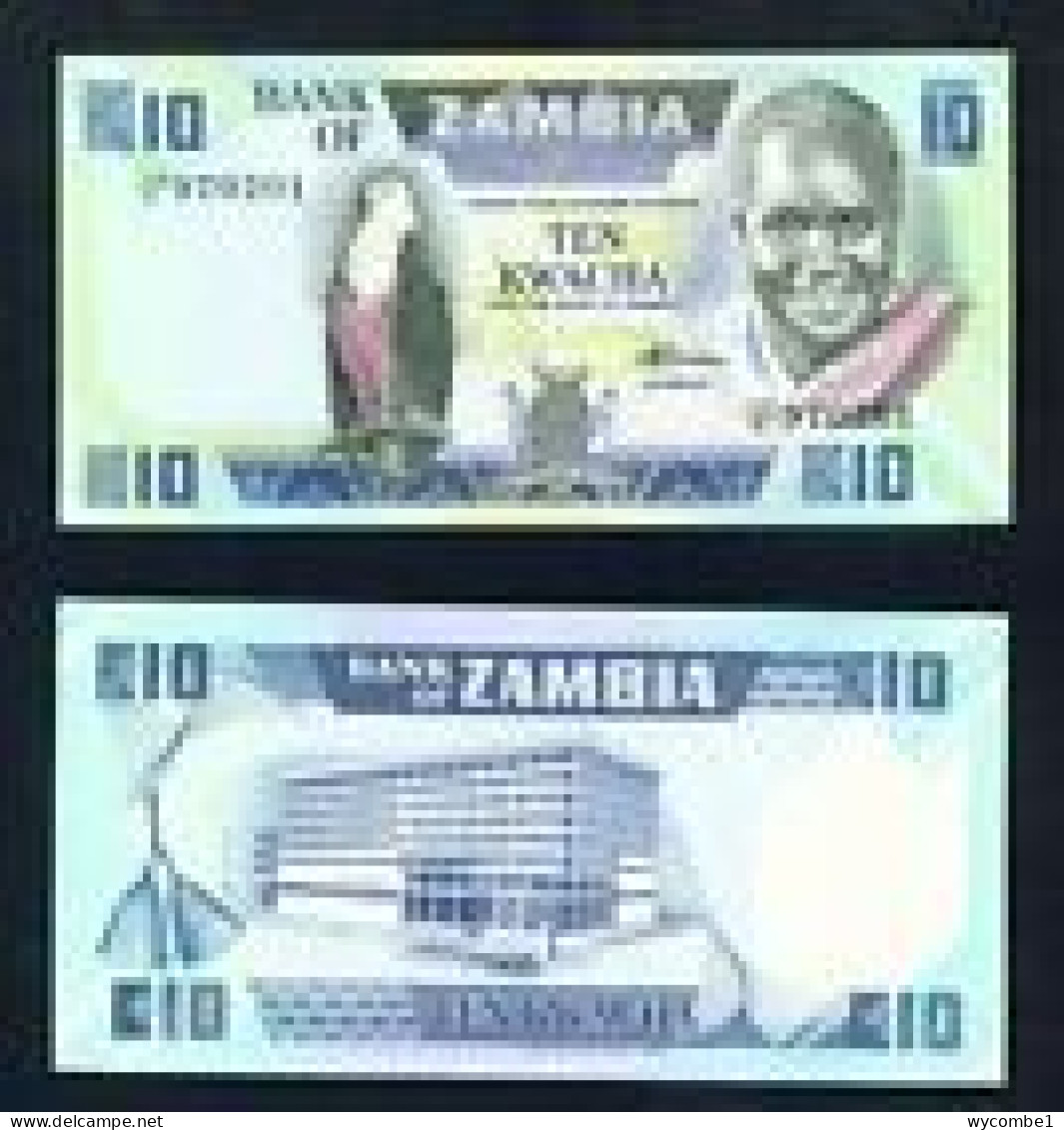 ZAMBIA -  1988 10 Kwacha UNC  Banknote - Zambie