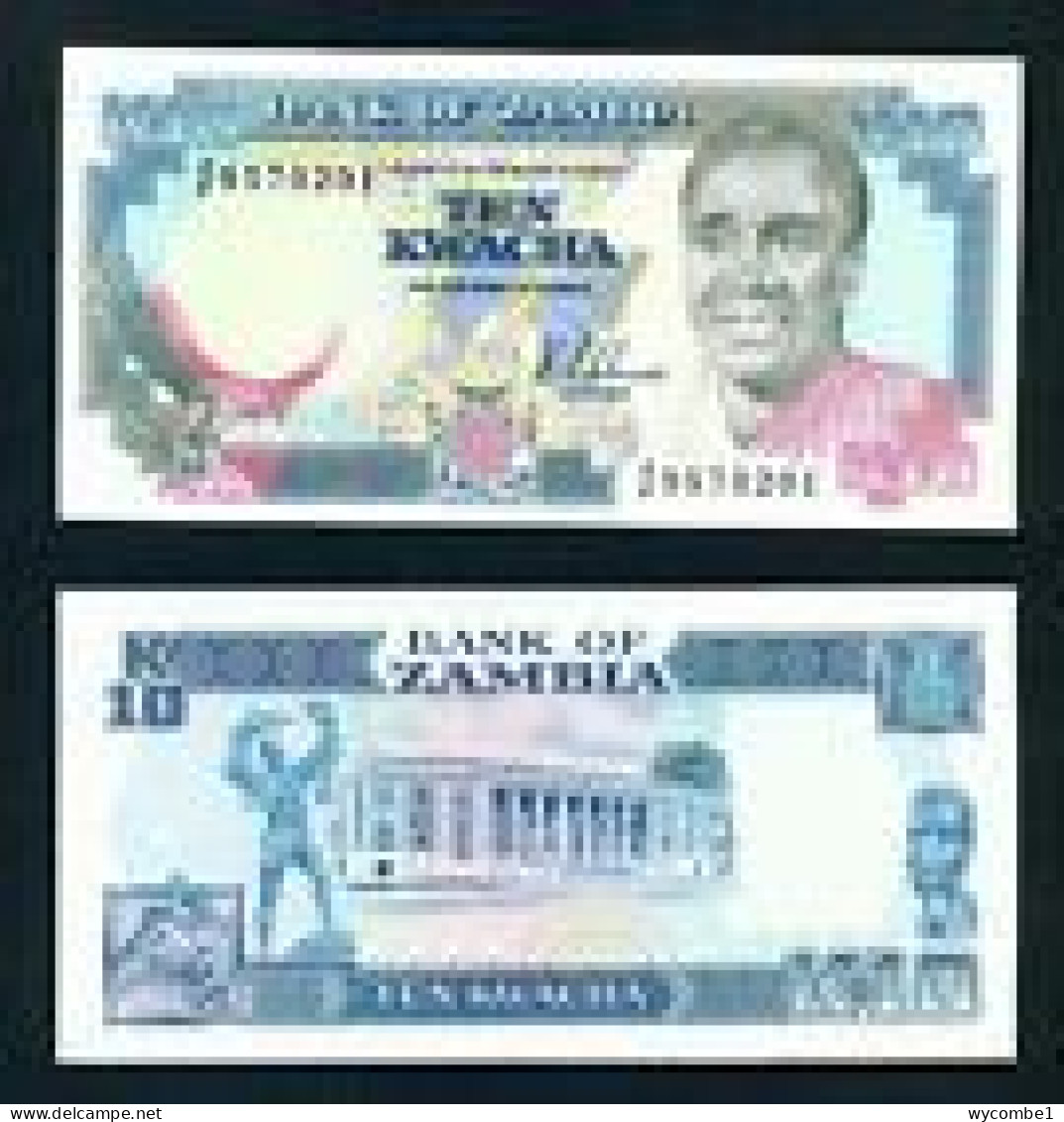 ZAMBIA -  1989 10 Kwacha UNC  Banknote - Zambie