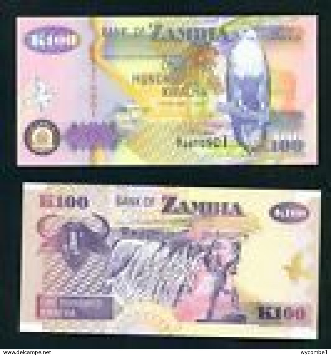 ZAMBIA -  1992 100 Kwacha UNC  Banknote - Zambie