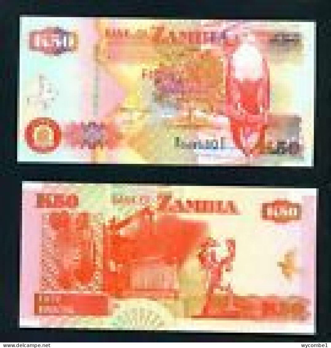 ZAMBIA -  1992 50 Kwacha UNC  Banknote - Zambie