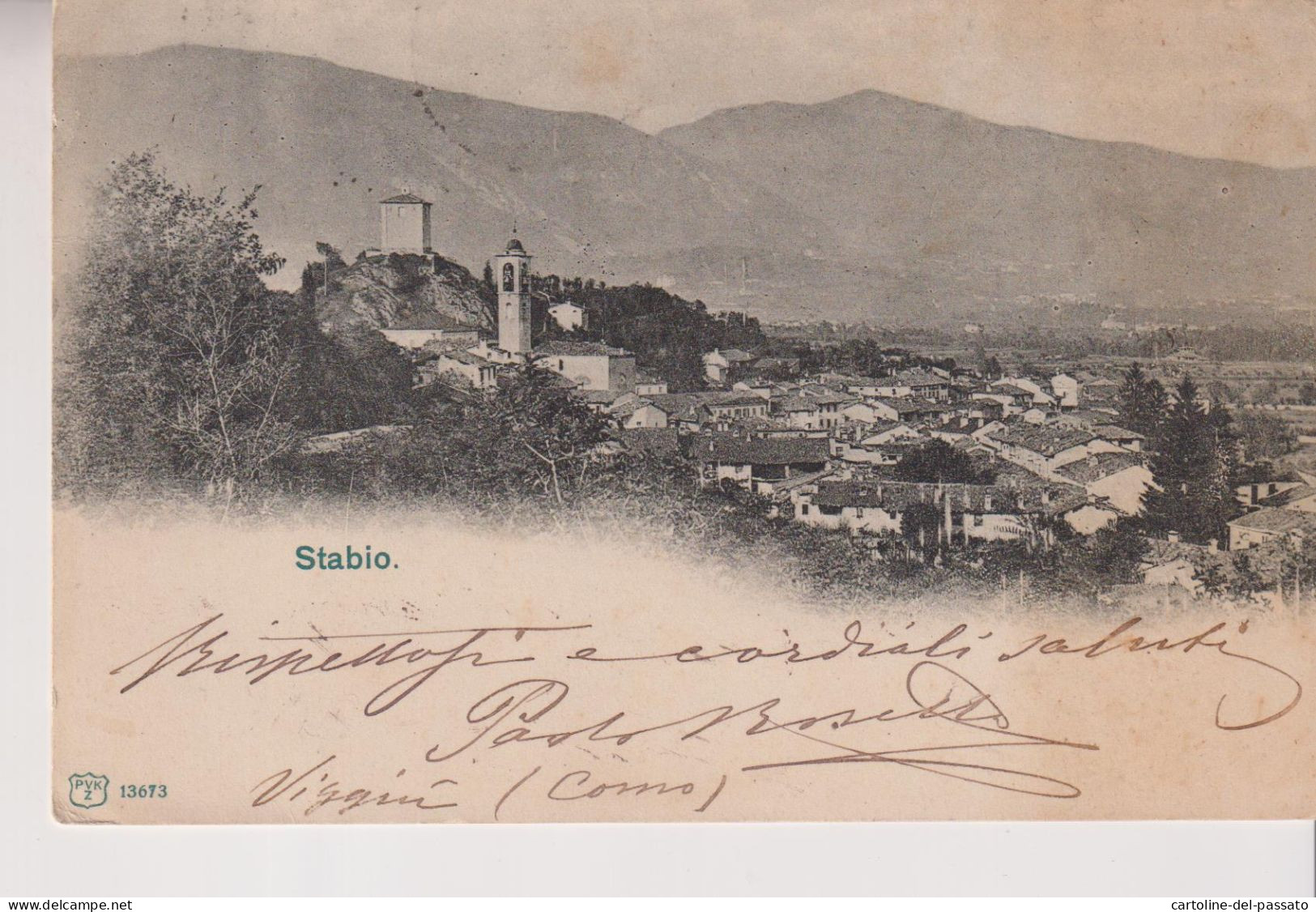 STABIO TESSIN PANORAMA  1904 - Stabio