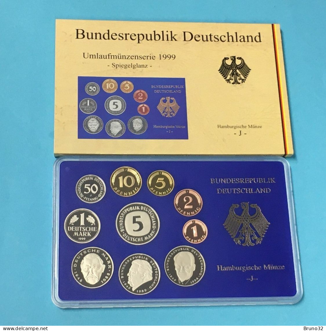 BRD - GERMANIA FEDERALE - 1999 J PROOF - Set Di Monete Divisionali - Mint Sets & Proof Sets