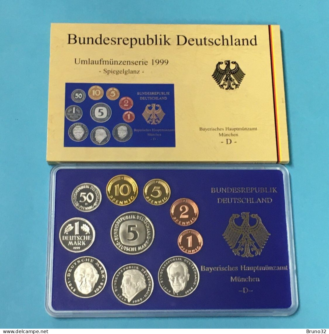 BRD - GERMANIA FEDERALE - 1999 D PROOF - Set Di Monete Divisionali - Mint Sets & Proof Sets