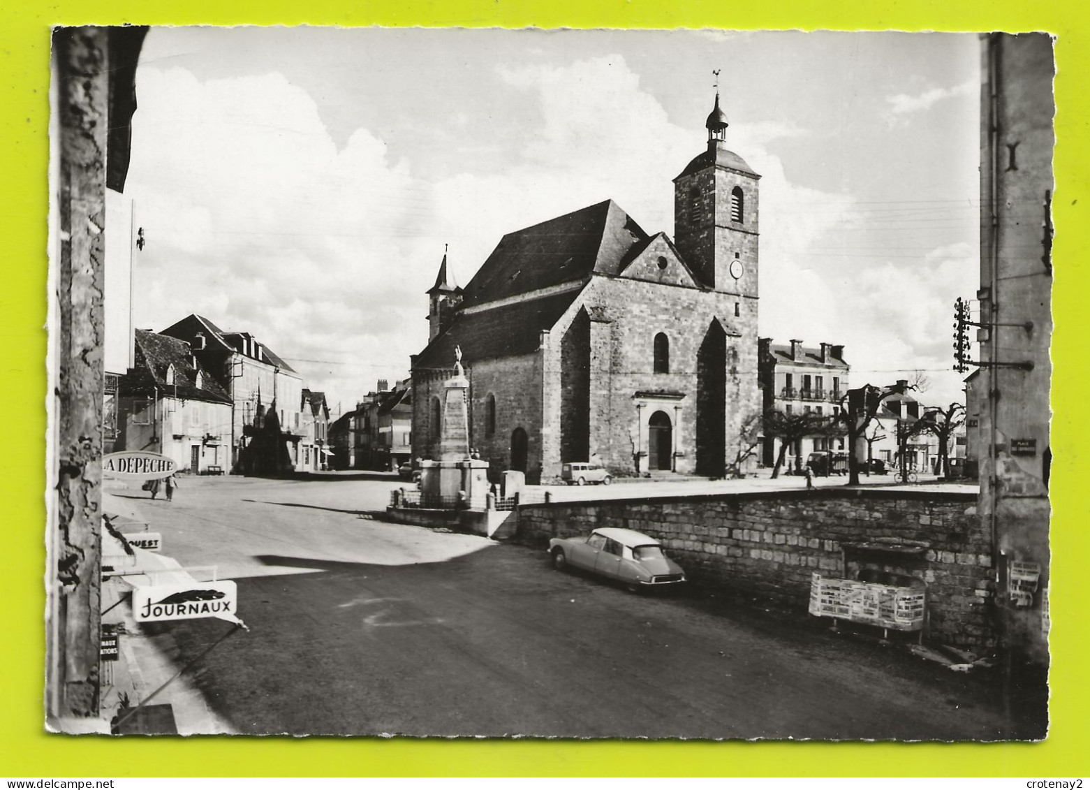 46 VAYRAC EN QUERCY N°39 L'Eglise VOIR ZOOM Citroën DS Vers Vespasiennes Juva 4 Camion Bétaillère ? VOIR DOS - Vayrac