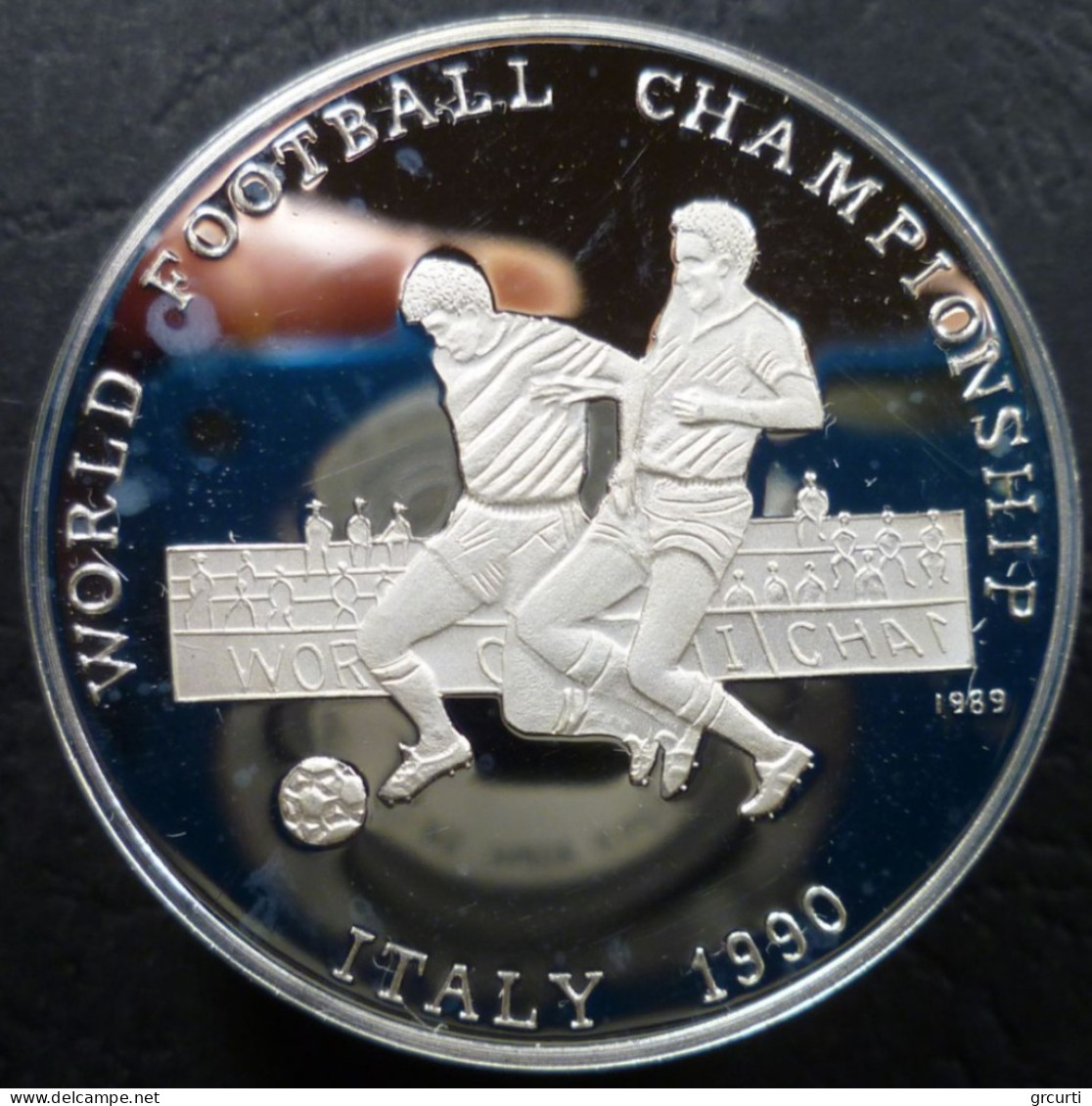 Afghanistan - 500 Afghanis 1989 - Mondiali Di Calcio "Italia '90" - KM# 1011 - 2 Pounds