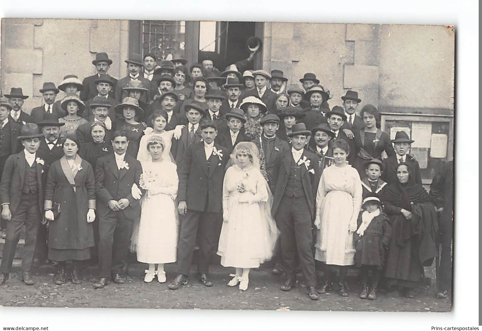 CPA Carte Photo St Saint Priest Le Cussou Scene De Mariage - J.B. Boudeau Photos - Saint Priest Taurion