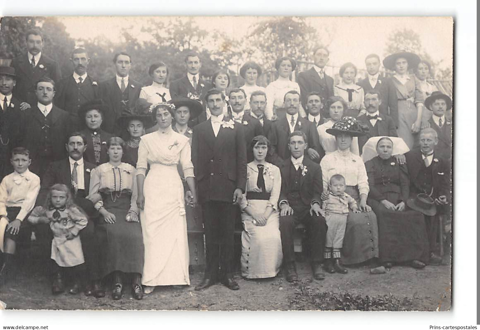 CPA Carte Photo St Saint Priest La Chassagne Scene De Mariage - J.B. Boudeau Photos - Saint Priest Taurion