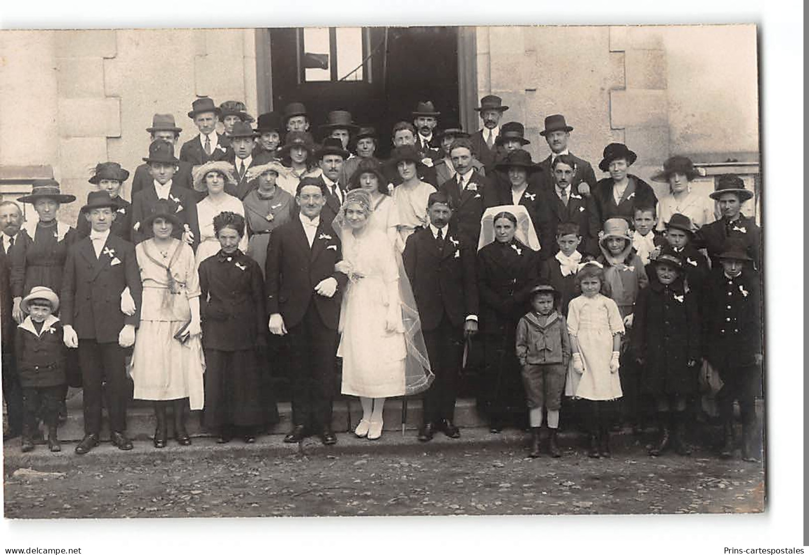 CPA Carte Photo Ambazac Cars Scene De Mariage - J.B. Boudeau Photos - Accordeon - Ambazac