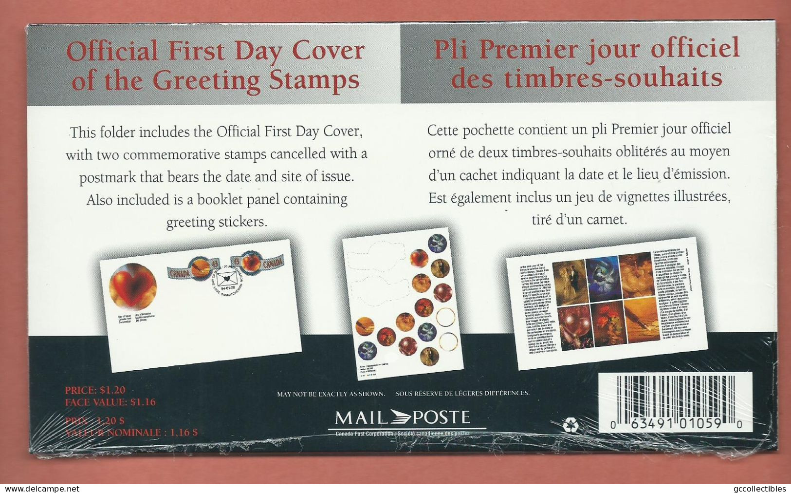 Canada BK166a (#1507-1508) MNH + FDC - Greetings Booklet - 1 - Libretti Completi