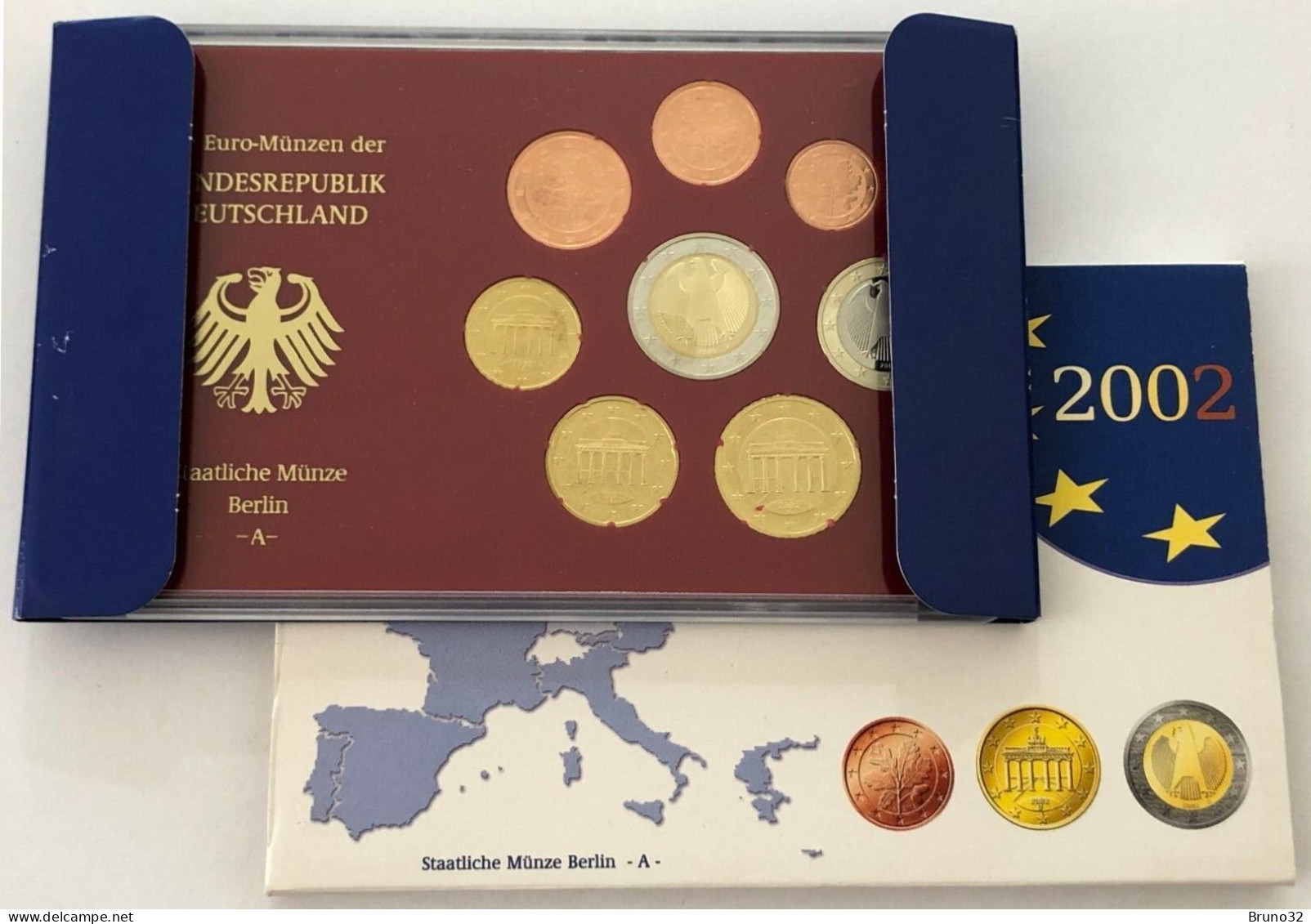 BRD - GERMANIA FEDERALE - 2002 A PROOF - Set Di Monete Divisionali - Mint Sets & Proof Sets