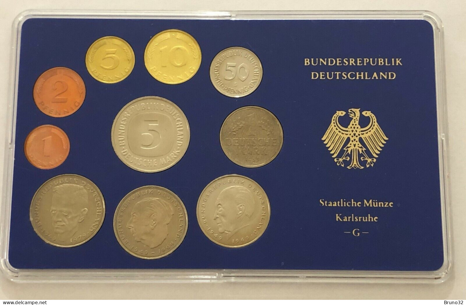 BRD - GERMANIA FEDERALE - 1983 G PROOF - Set Di Monete Divisionali - Mint Sets & Proof Sets