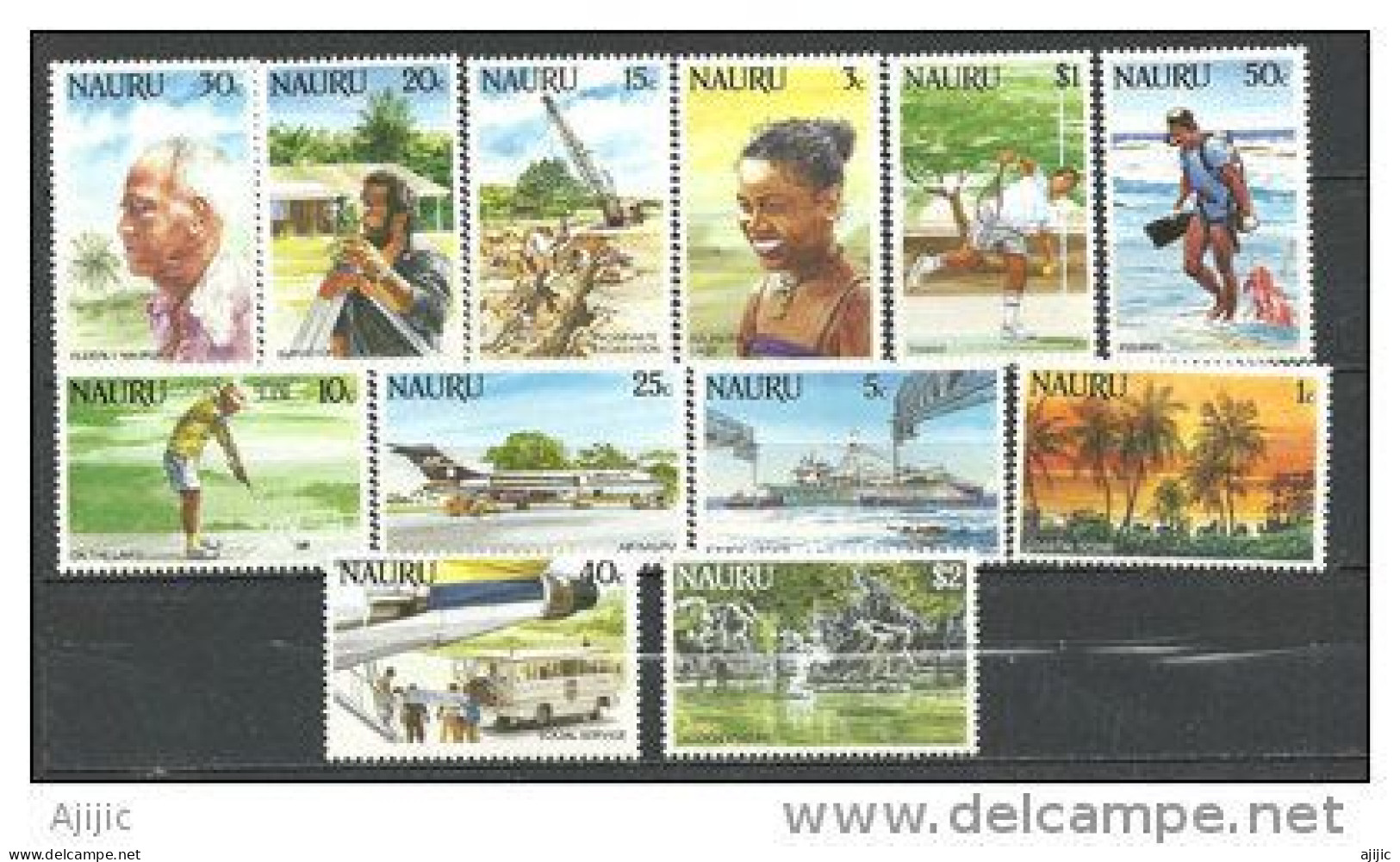 La Vie à L'île Nauru. 12 T-p Neufs **.série Complète Yvert Nr 289/300. Côte 20,00 € - Nauru