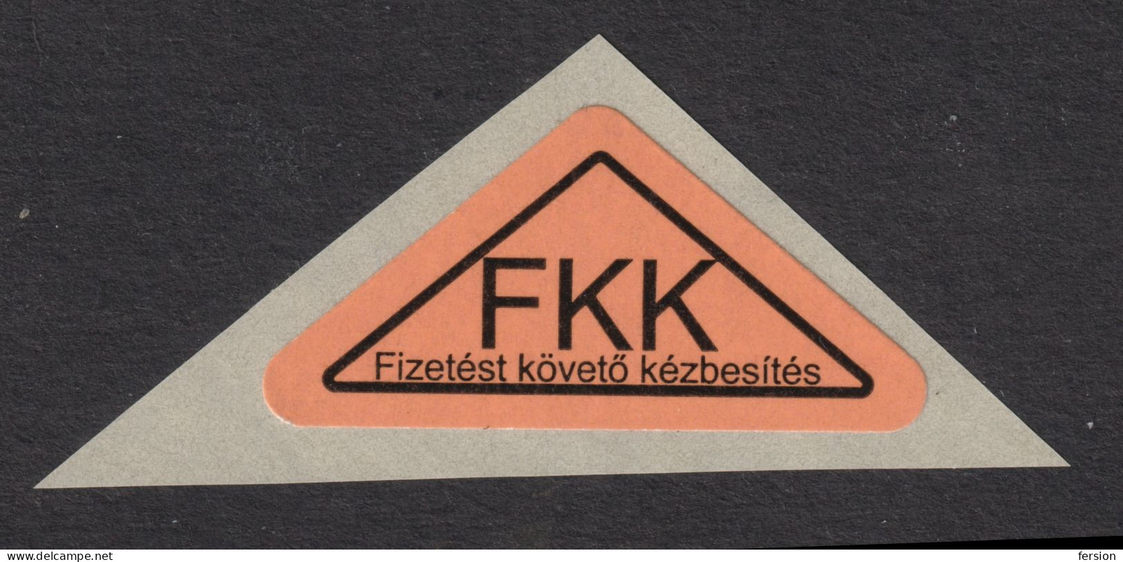 Postal LABEL - Delivery After Payment " Remboursement " FKK - Self Adhesive Vignette Label - 2020 Hungary - MNH - Viñetas De Franqueo [ATM]