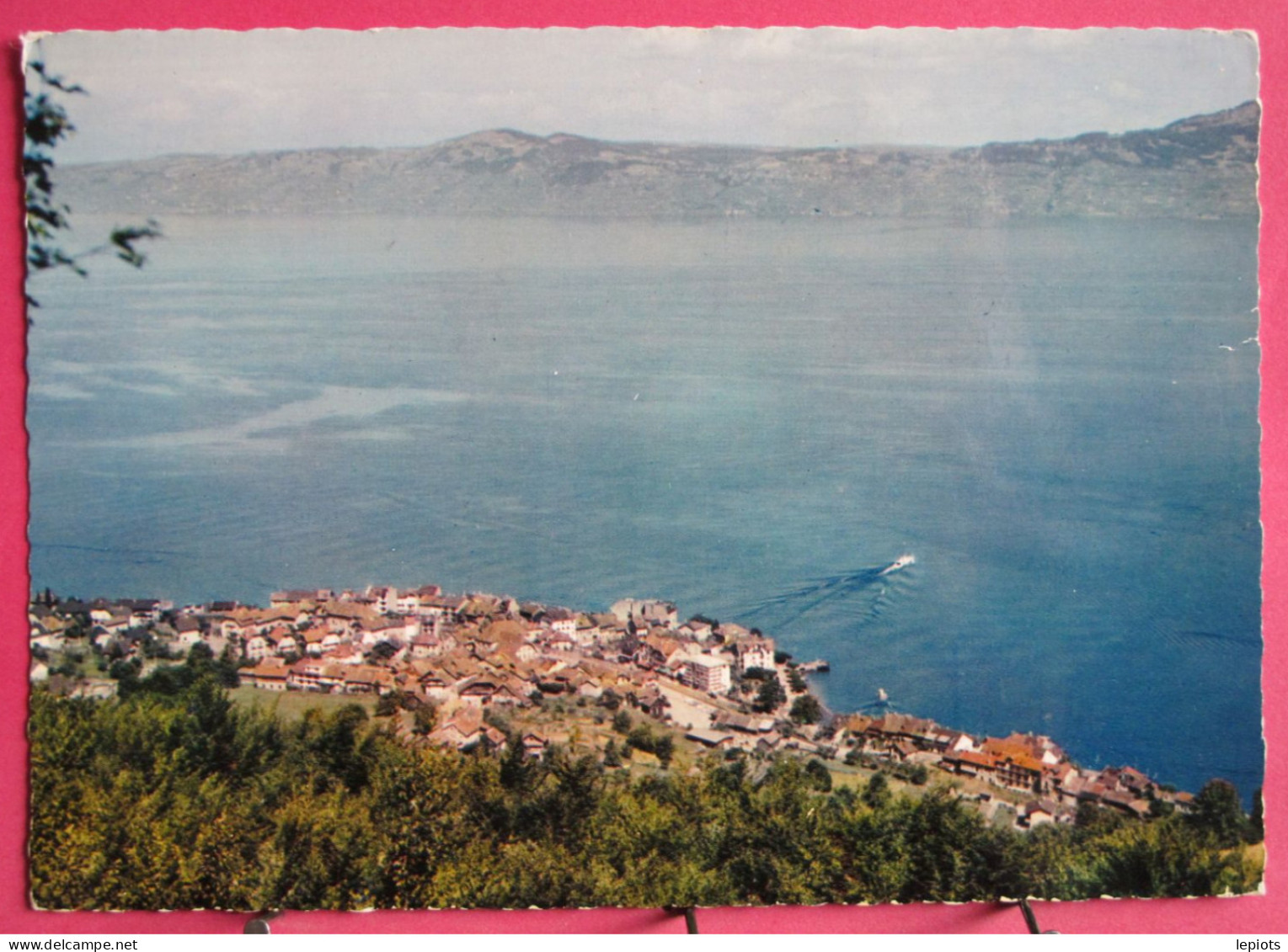 Visuel Très Peu Courant - Suisse - Saint Gingolph - Vue Générale Sur Le Lac Léman Et La Rive Vaudoise - 1964 - Saint-Gingolph