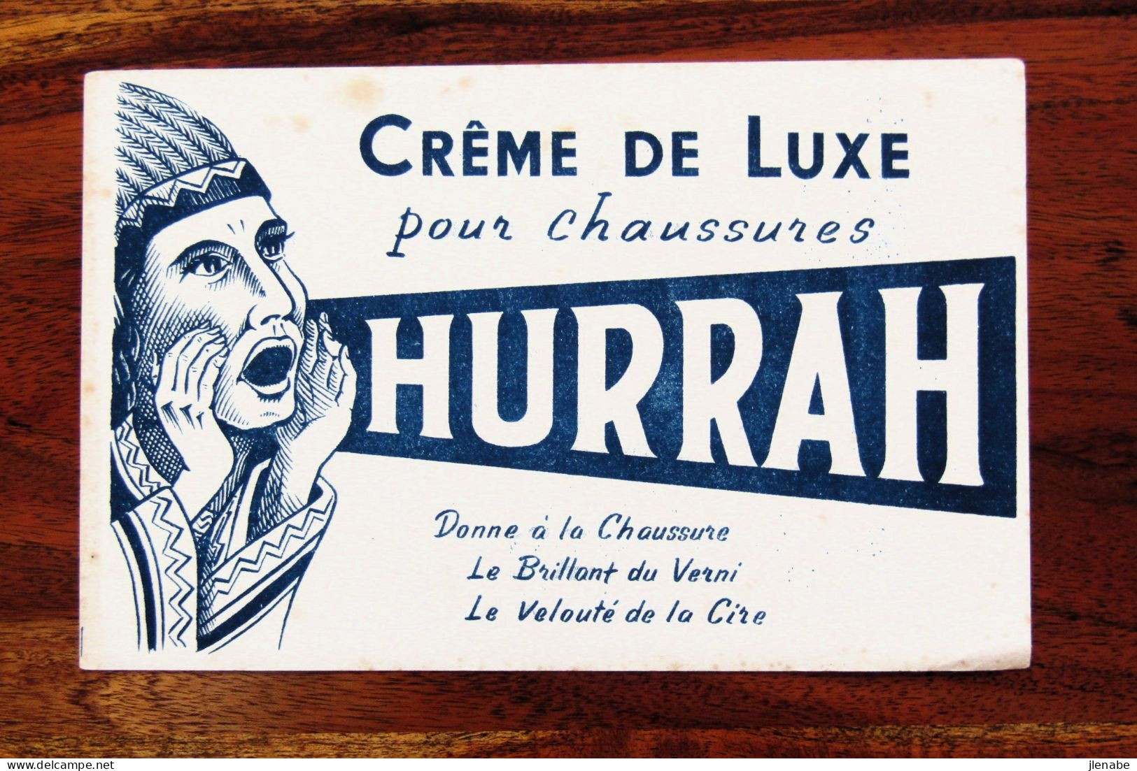 Buvard Ancien " Crème De Luxe HURRAH " - Chaussures