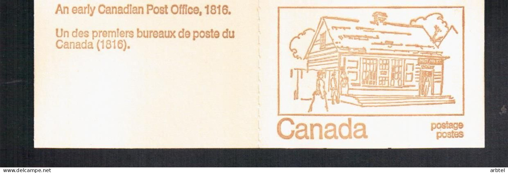 CANADA CARNET BOOKLET ANTIGUA OFICINA DE CORREOS EARLY POST OFFICE - Libretti Completi