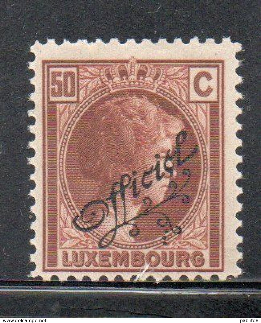 LUXEMBOURG LUSSEMBURGO 1926 1927 SURCHARGE OFFICIEL 50c MH - Officials