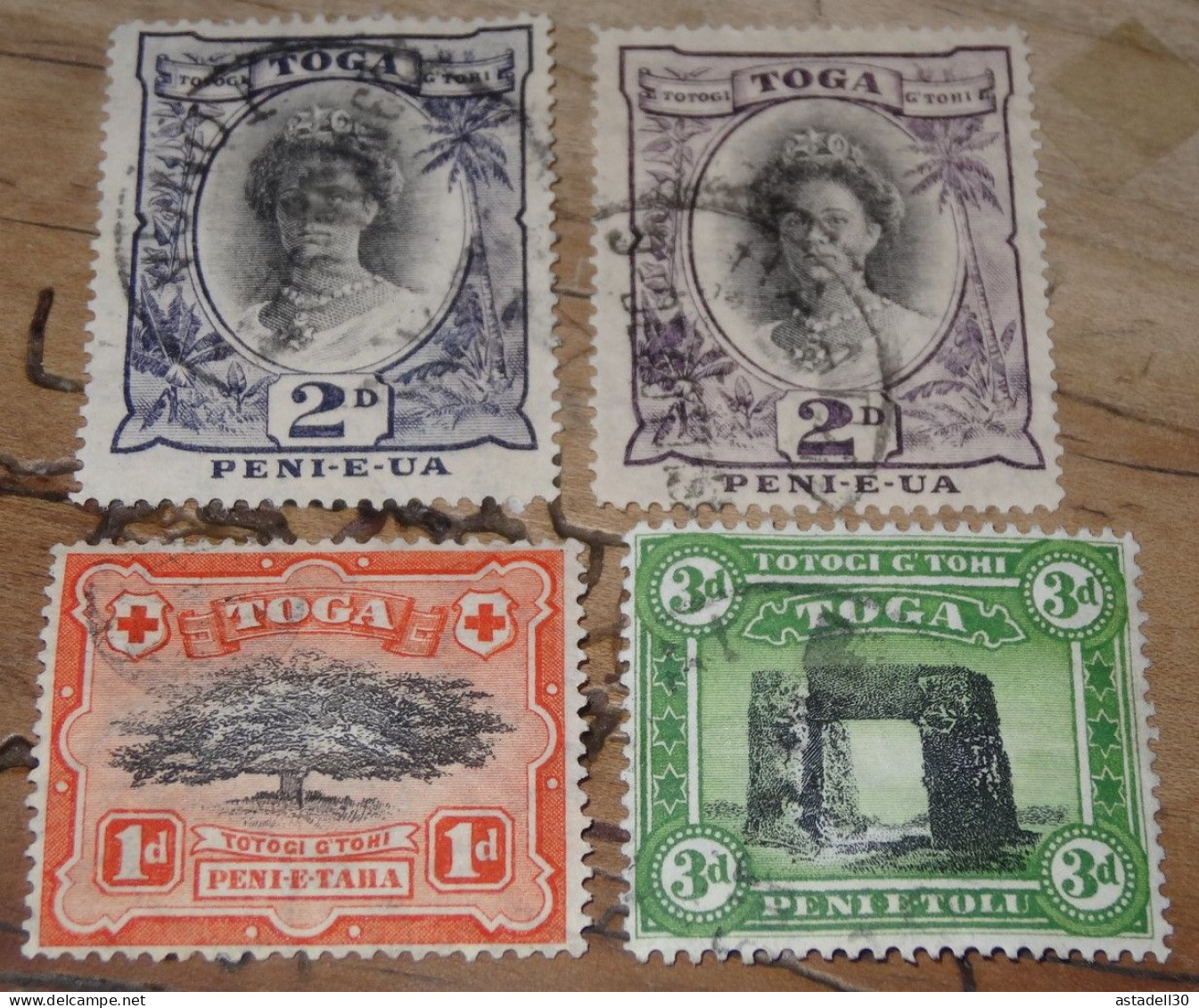 TOGA - TONGA : 4 Timbres Oblitérés  .......  CL1-5-3a - Tonga (...-1970)