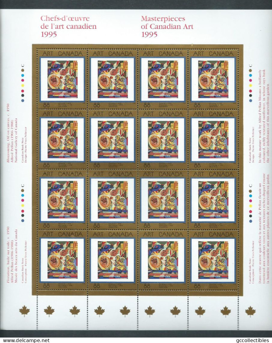 Canada # 1545 Full Pane Of 16 MNH - Masterpieces Of Canadian Art - 8 - Volledige & Onvolledige Vellen