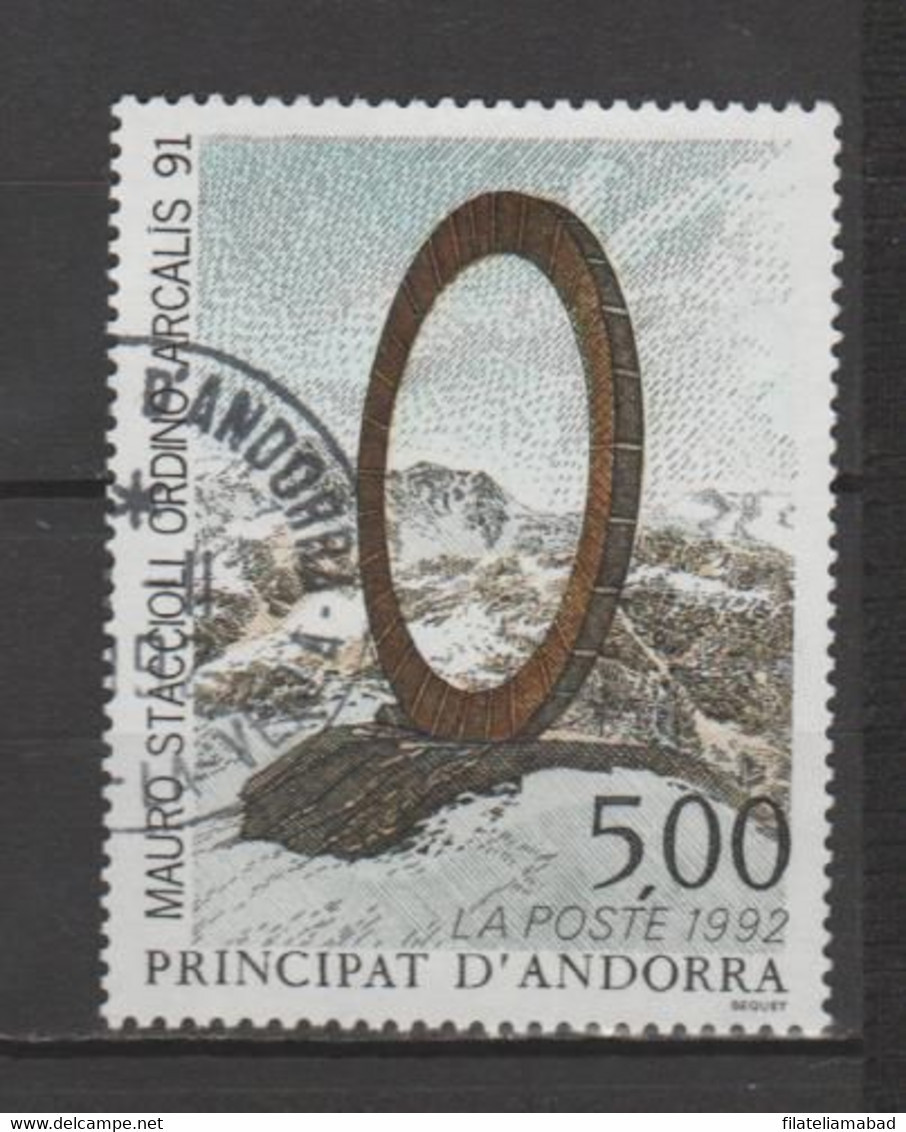 ANDORRA CORREO FRANCES Nº  423 ESTE SELLO O SIMILAR USADO O MATASELLADO DE PRIMER DIA (C.U ) - Gebraucht