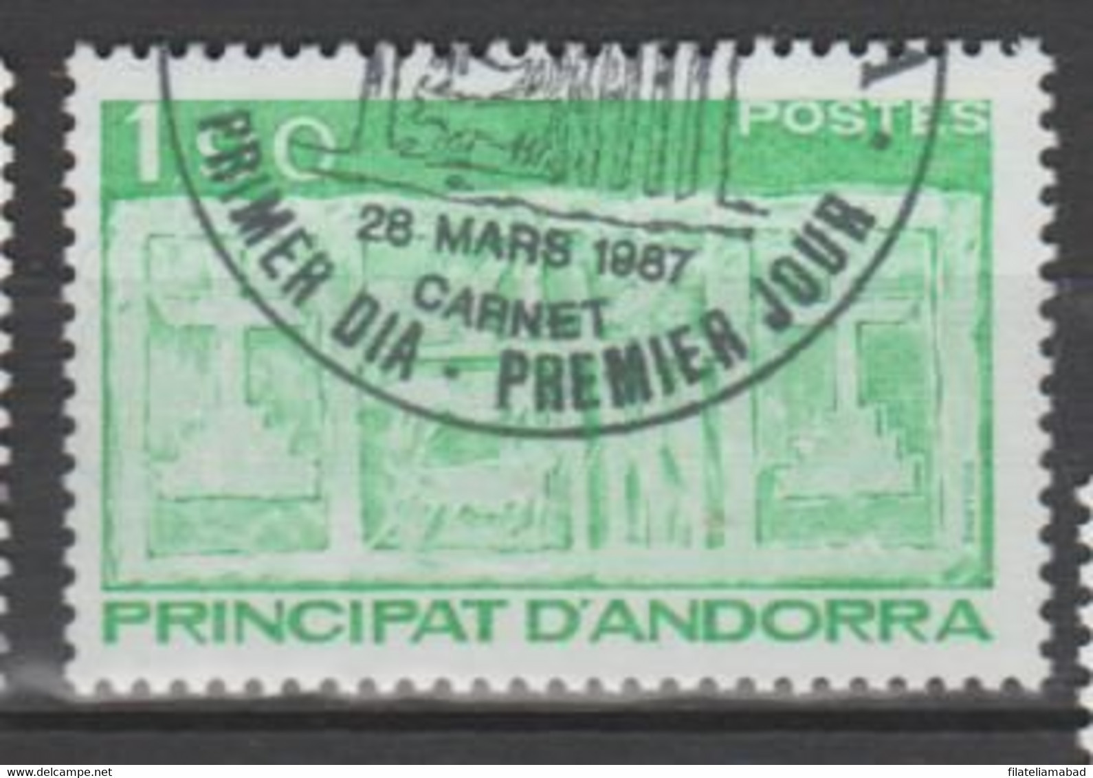 ANDORRA CORREO FRANCES Nº  356 SELLO USADO O MATASELLADO DE PRIMER DIA (C.N ) - Used Stamps