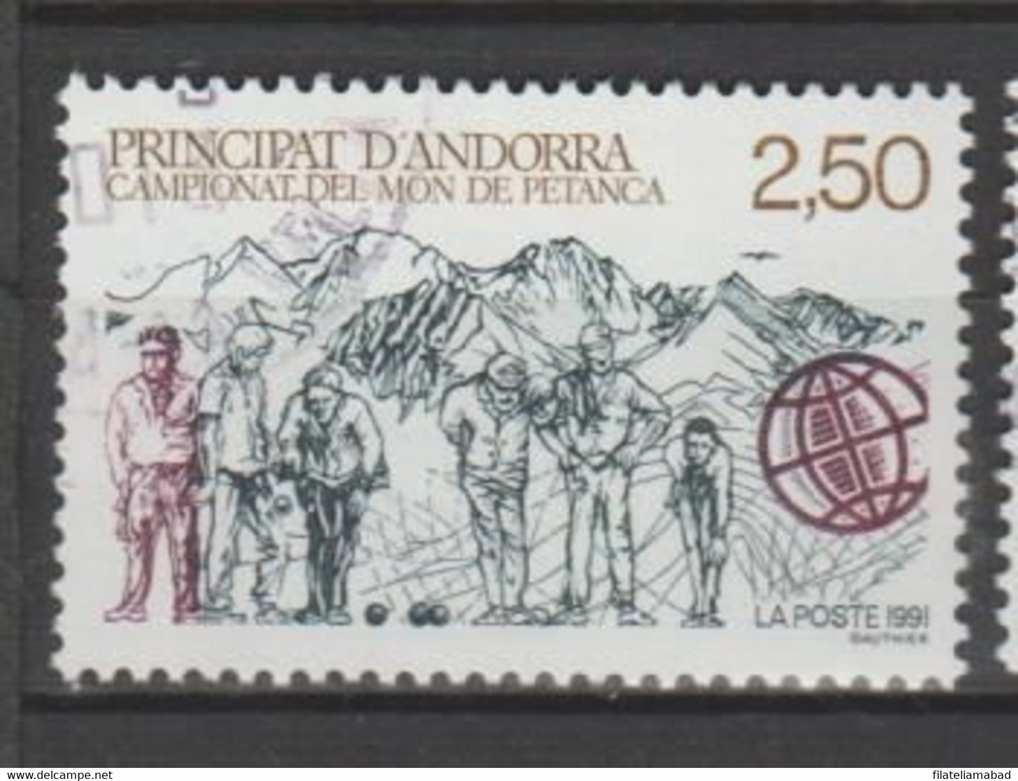 ANDORRA CORREO FRANCES Nº 407  SELLO USADO O MATASELLADO DE PRIMER DIA (C.U ) - Used Stamps