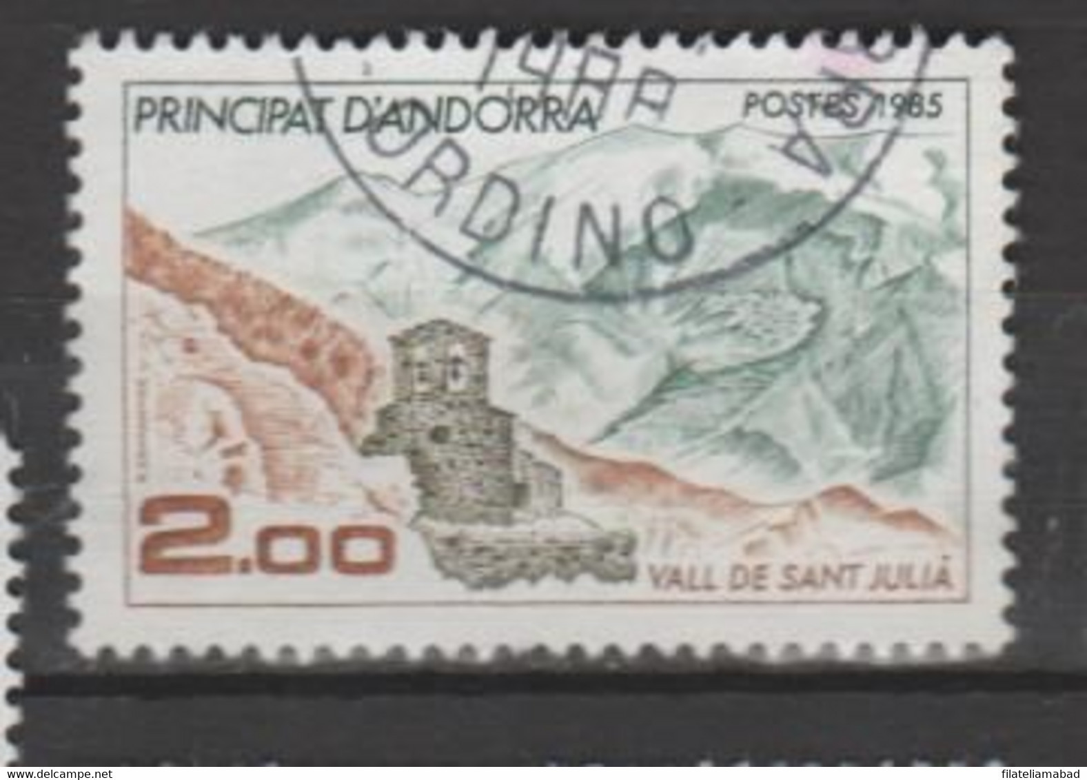 ANDORRA CORREO FRANCES Nº 338 ESTE  SELLO O SIMILAR USADO O MATASELLADO DE PRIMER DIA (3.7 ) - Used Stamps