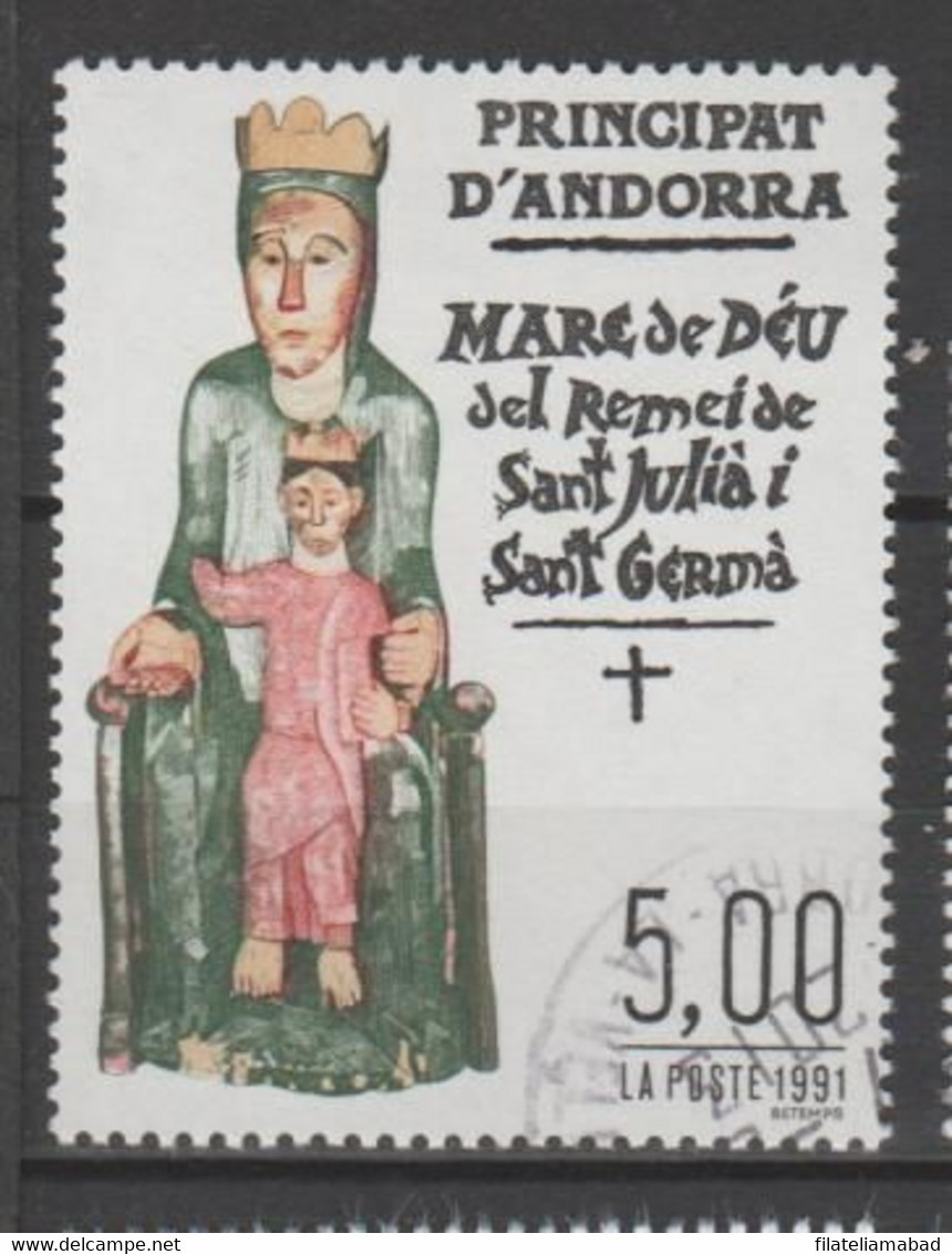 ANDORRA CORREO FRANCES Nº   412 SELLO USADO O MATASELLADO DE PRIMER DIA (3. 4 ) - Used Stamps