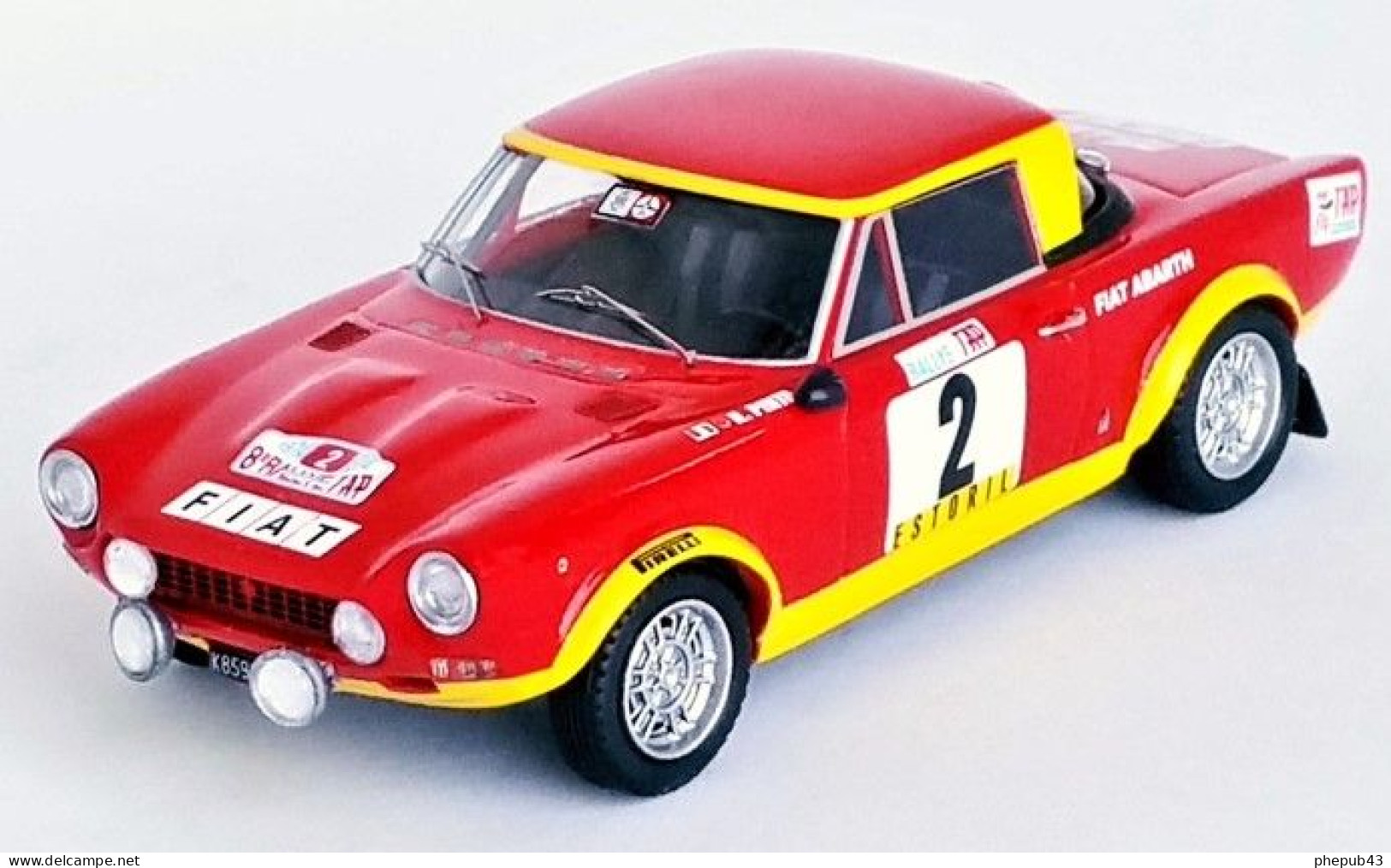 Fiat 124 Abarth - 1st Rallye Portugal 1974 #2 - R. Pinto/A. Bernacchini - Troféu - Trofeu