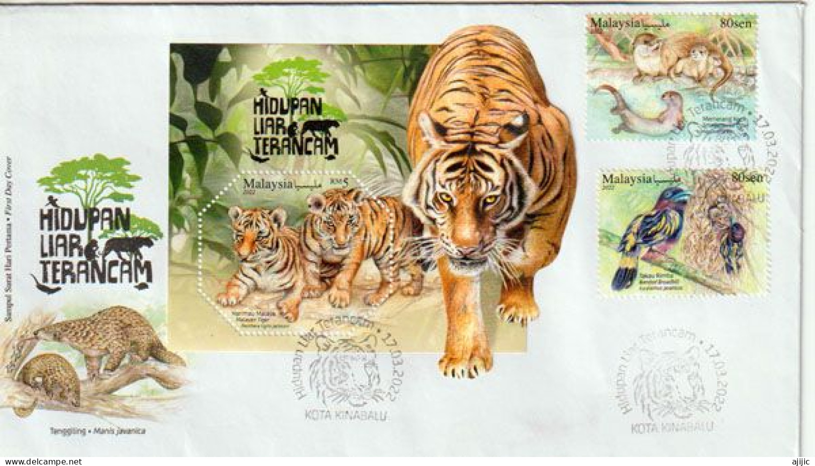 MALAYSIA.Conservation De La Faune Malaisienne.Faune Sauvage :les Espèces De Plus En Plus Menacées:Tigre De Malaisie,etc - Lettres & Documents