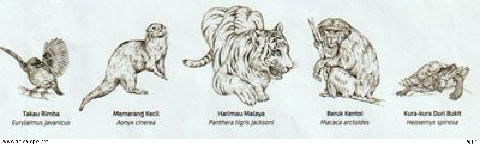MALAYSIA.Conservation De La Faune Malaisienne.Faune Sauvage :les Espèces De Plus En Plus Menacées:Tigre De Malaisie,etc - Storia Postale