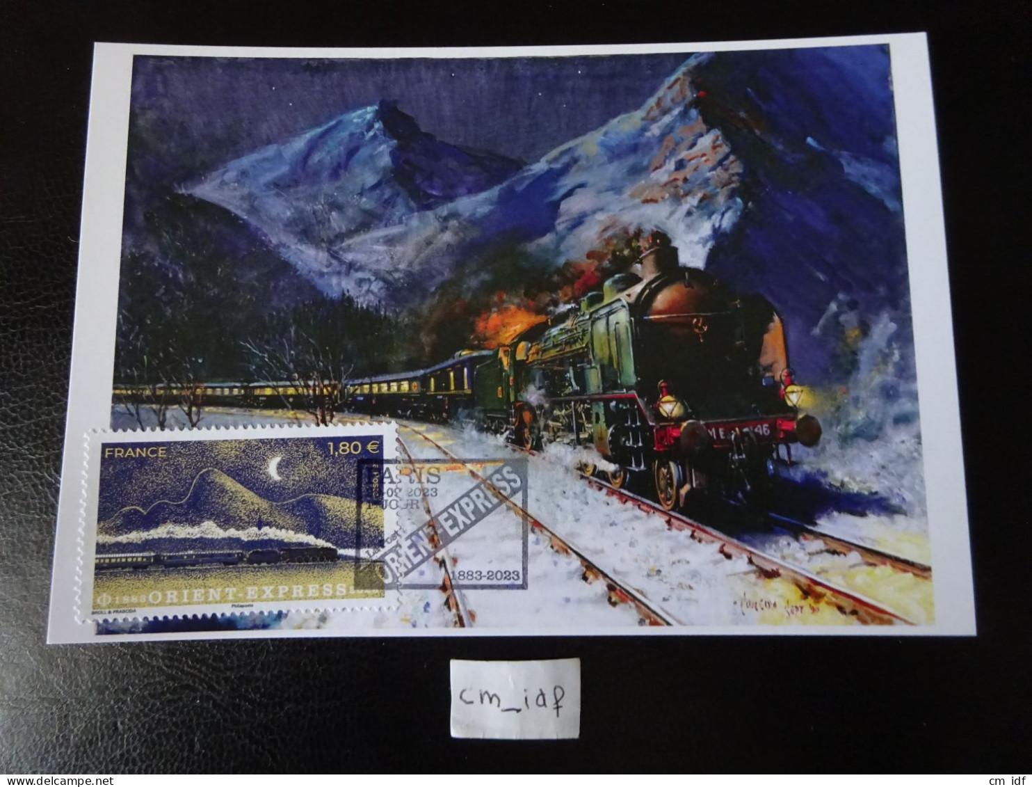 FRANCE 2023 1,80 EUROS 1883 ORIENT - EXPRESS 2023 OBLITÉRATION PREMIER JOUR 29 09 2023 CARTE POSTALE F.D.C.PARIS  TRAIN - 2020-…