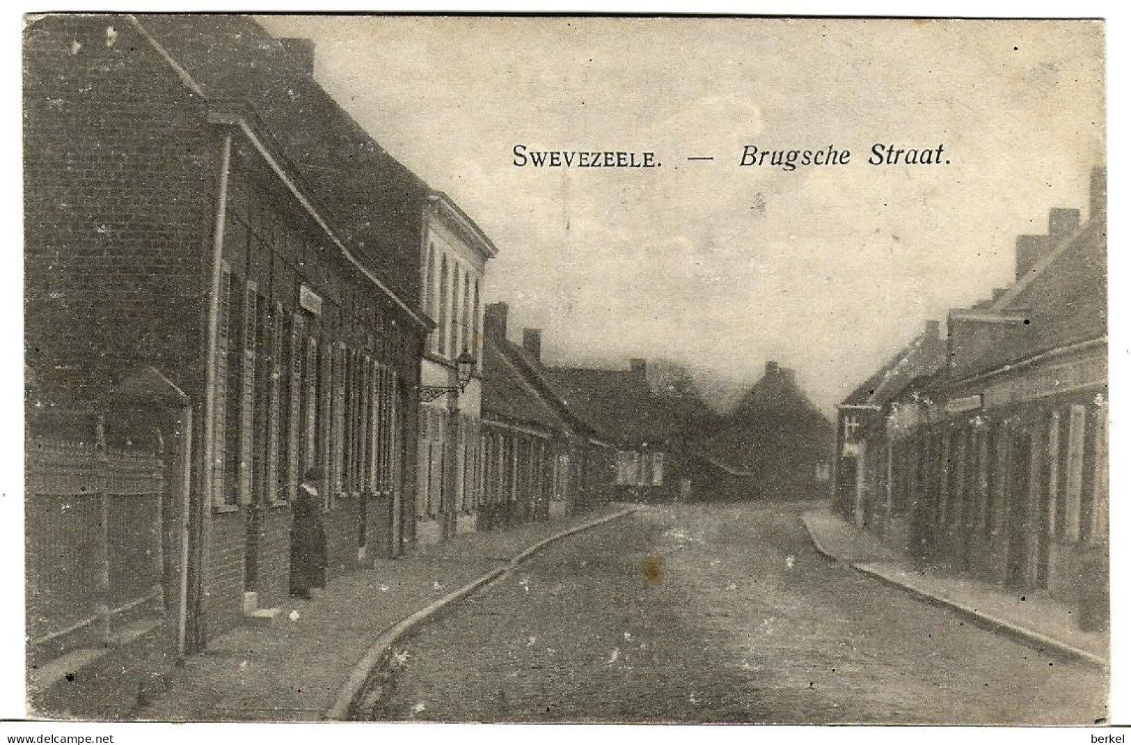 Wingene  Swezeele Brugsche Straat Postkaart Geen Uitgever. Nr 1307 D1 - Wingene