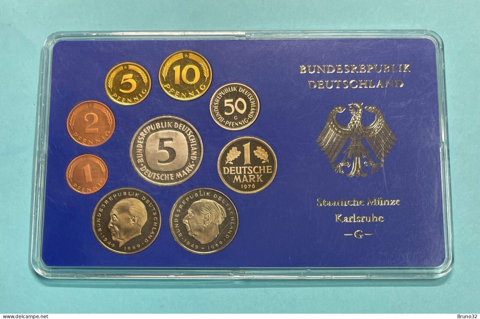 BRD - GERMANIA FEDERALE - 1976 G PROOF - Set Di Monete Divisionali - Mint Sets & Proof Sets