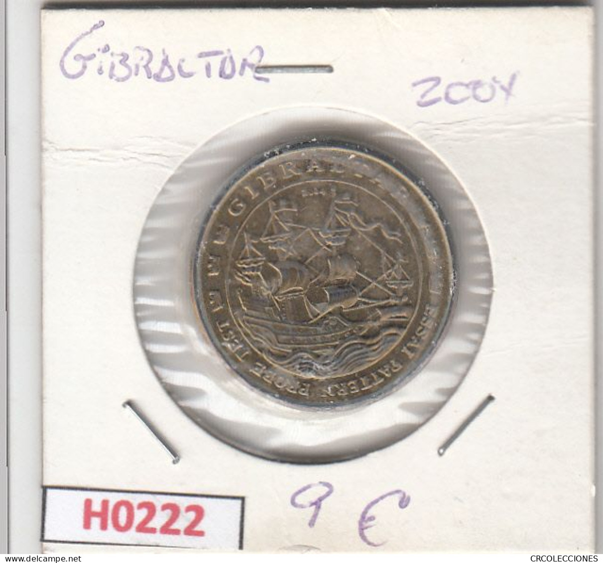 H0222 MONEDA GIBRALTAR 50 CTS  2004 MBC - Gibraltar