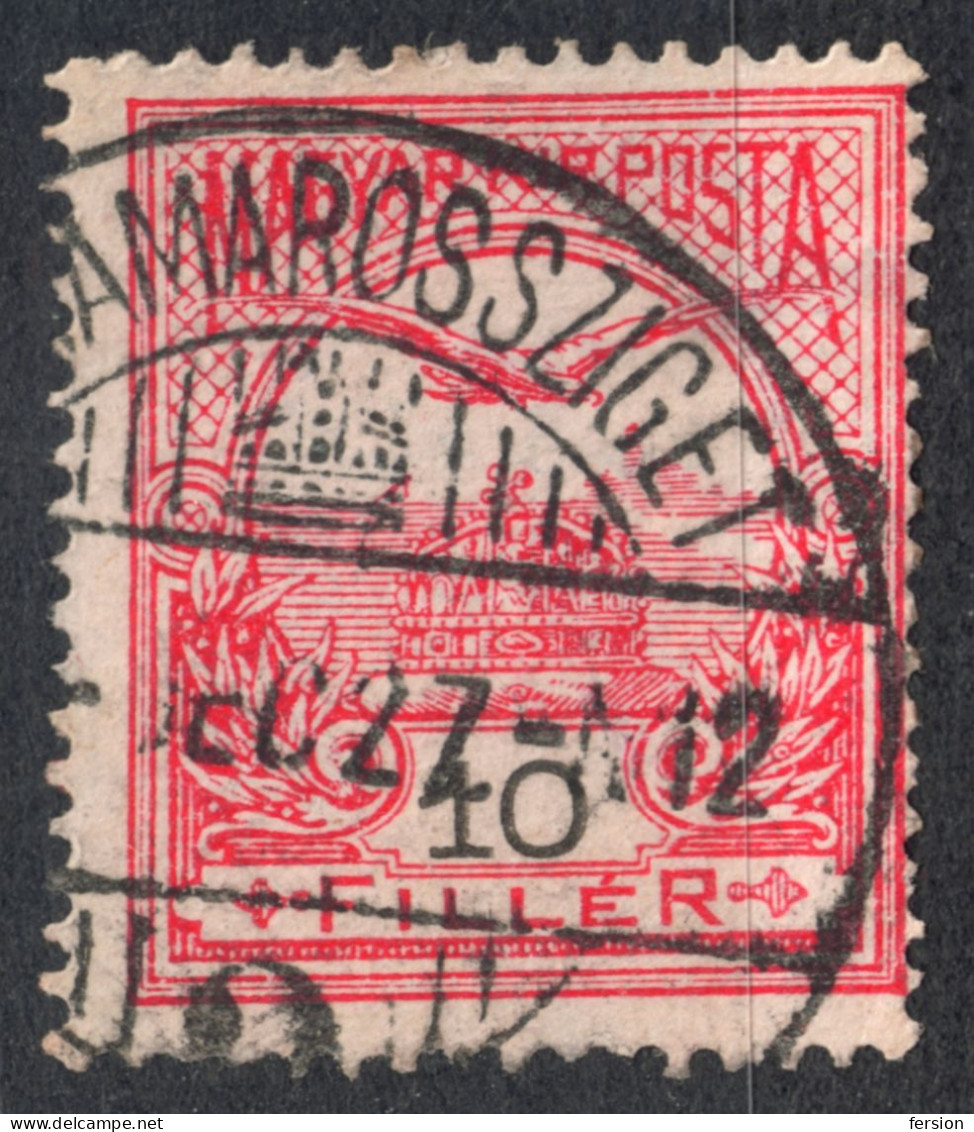 Máramarossziget Sighetu Marmației POSTMARK 1910 ROMANIA Transylvania Hungary Erdély Máramaros Maramureș County TURUL 10f - Transilvania