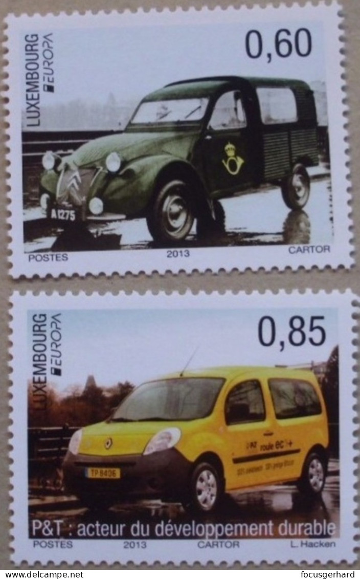 Luxemburg    Europa  Cept   Postfahrzeuge     2013 ** - 2013