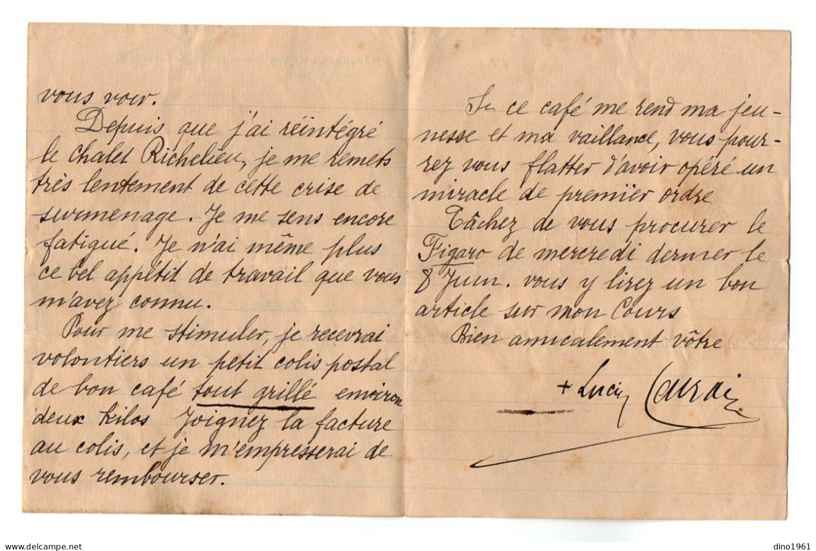 VP22.406 - POUGUES - LES - EAUX 1921 - LAS - Lettre Autographe Signée - Mgr Lucien LACROIX Evêque De Tarentaise ..... - Personnages Historiques