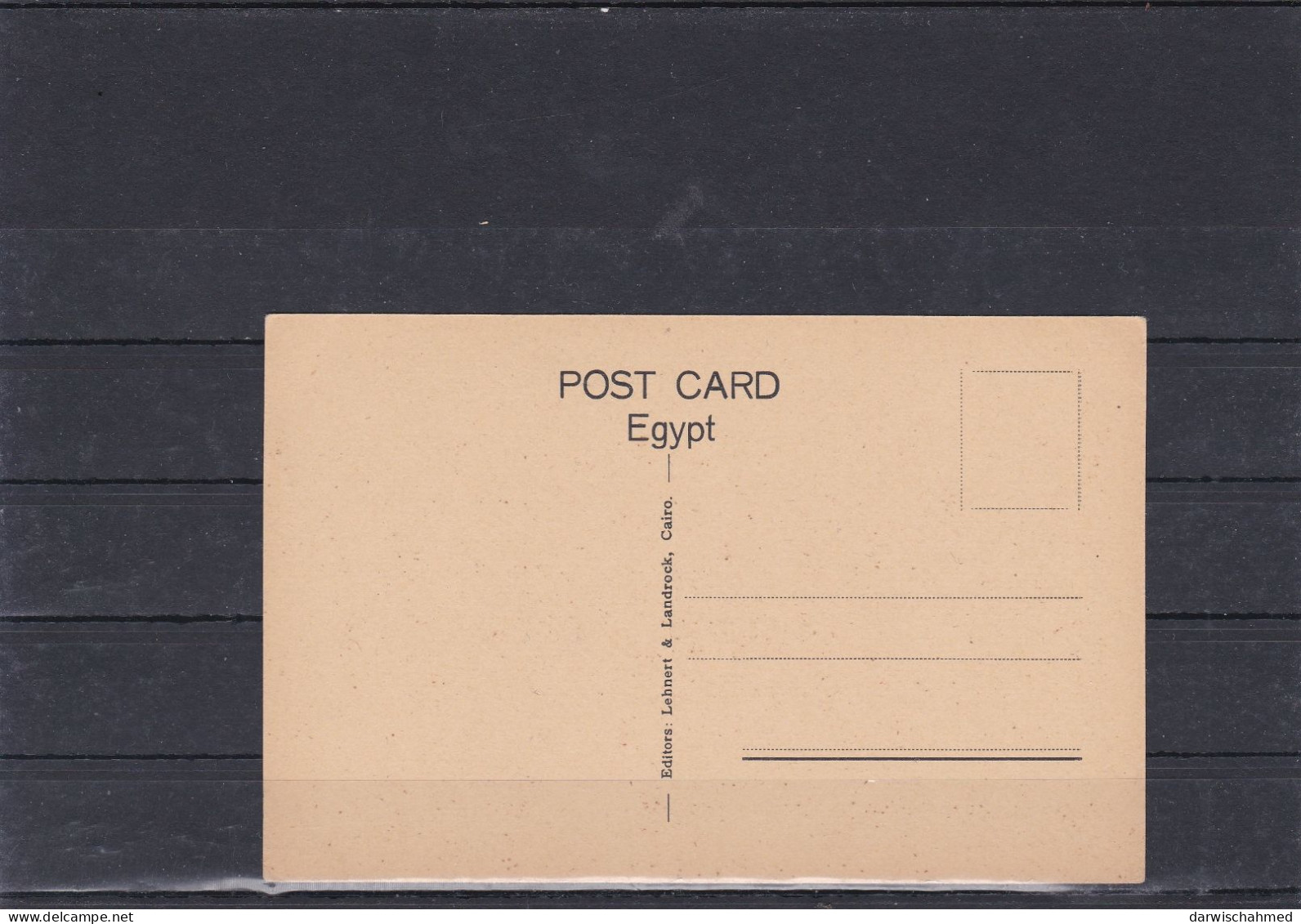 ÄGYPTEN - EGYPT- DYNASTIE- ÄGYPTOLOGIE- EDFU - TEMPEL OF HORUS- POST CARD- UNGEBRAUCHT - Sphynx