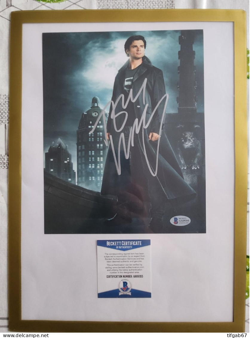 Autographe Tom Welling Smallville Avec COA - Acteurs & Toneelspelers