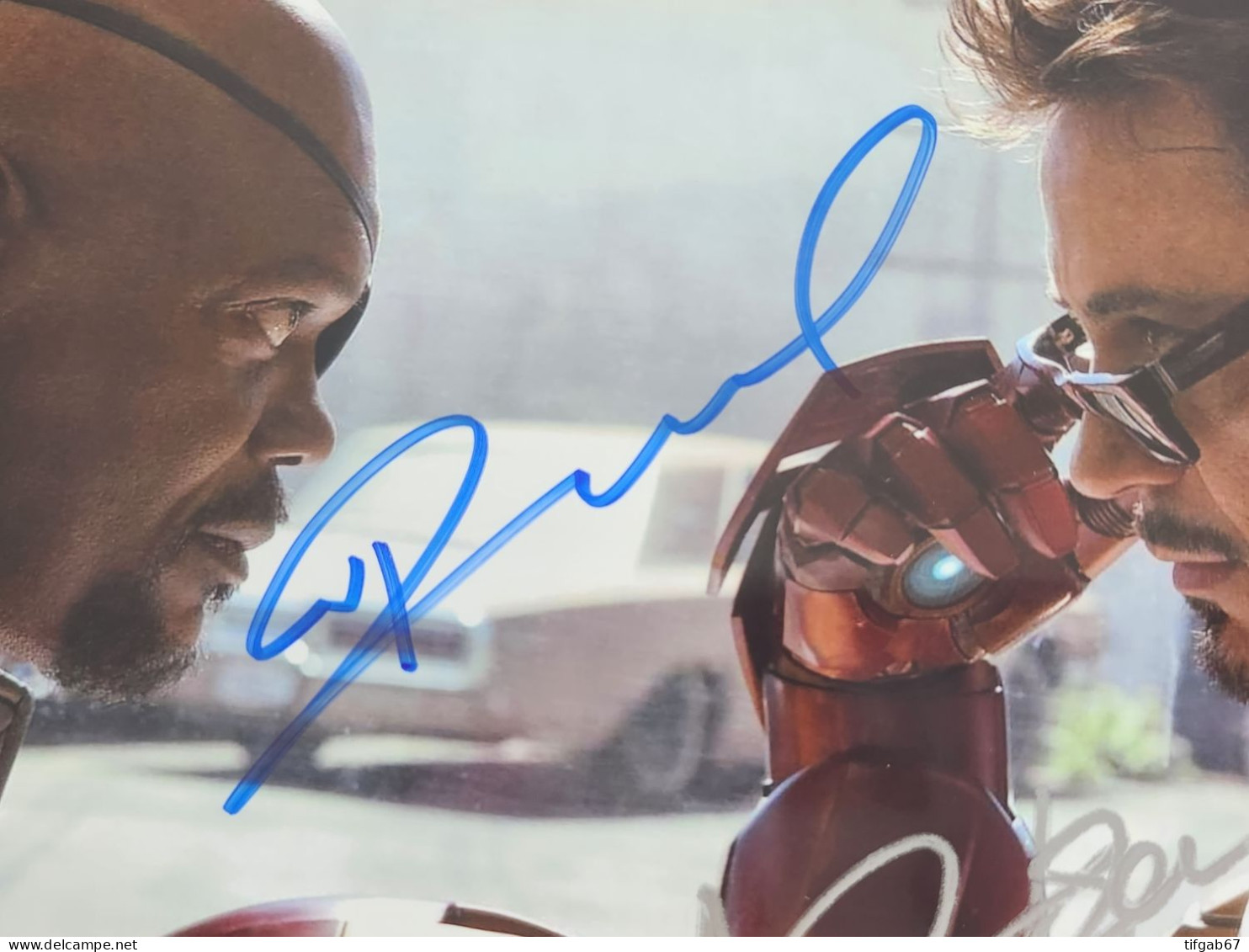Autographe Samual L Jackson & Robert Downey JR Avec COA - Actors & Comedians