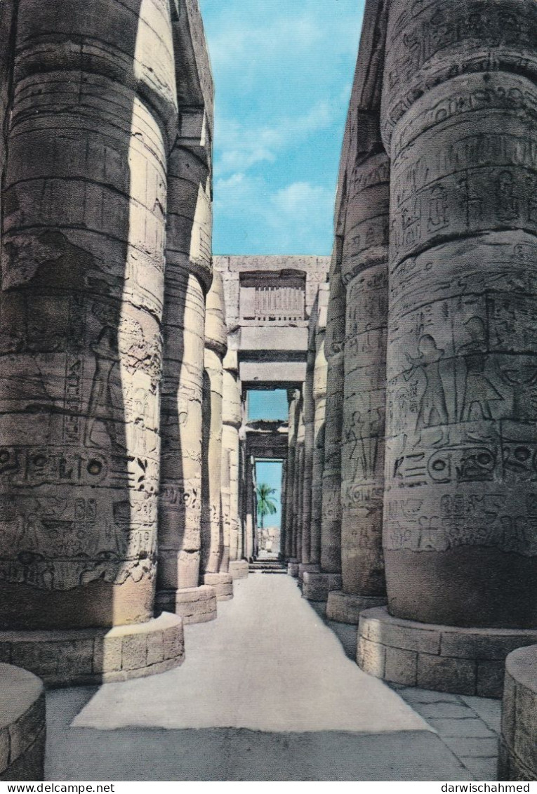 ÄGYPTEN - EGYPT- DYNASTIE- ÄGYPTOLOGIE - DIE HOPSTJLE HALLE- KARNAK  - UNGEBRAUCHT NEUE - Sphinx