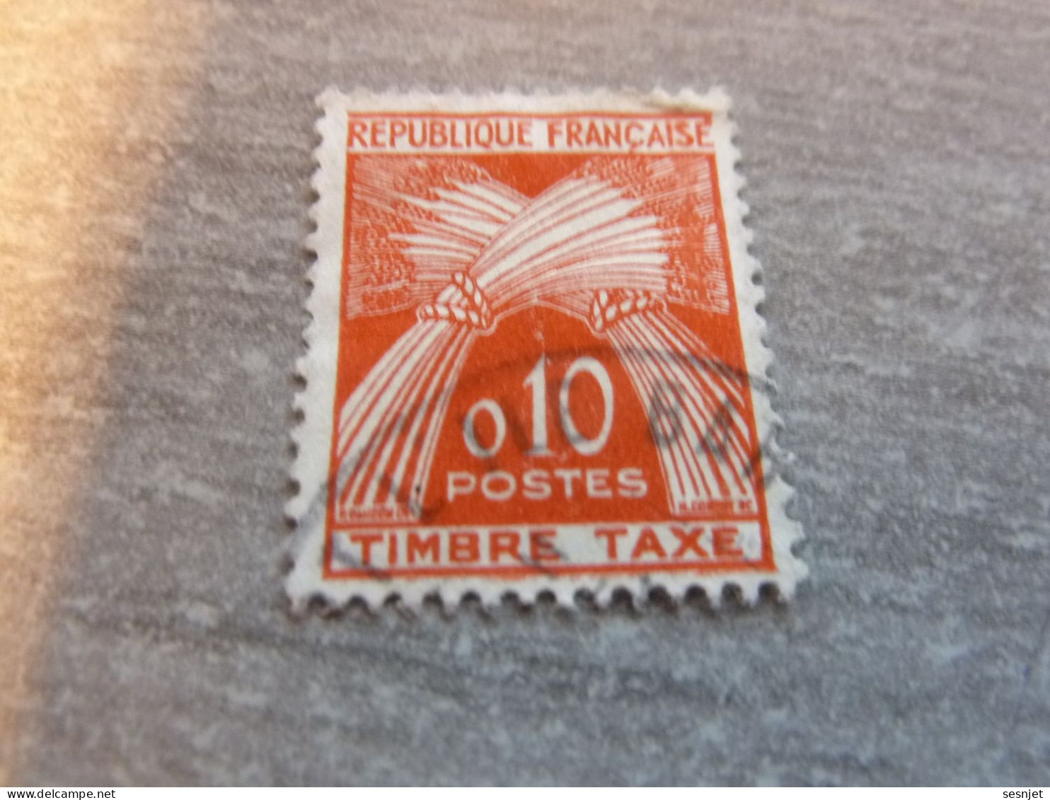 Type Gerbes -Timbre-Taxe - 10c. - Yt 91 - Orange - Oblitéré - Année 1960 - - 1960-.... Gebraucht