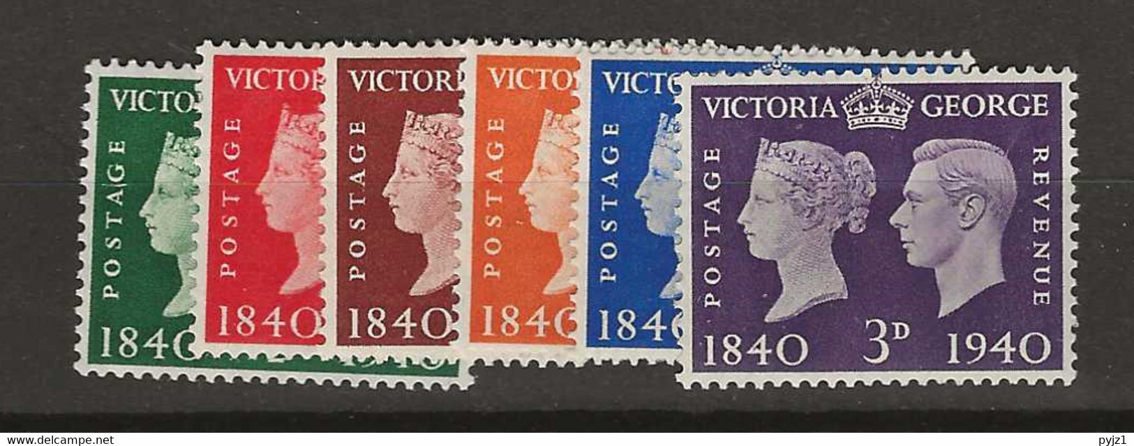 1940 MH GB,  Mi 215-20 - Unused Stamps