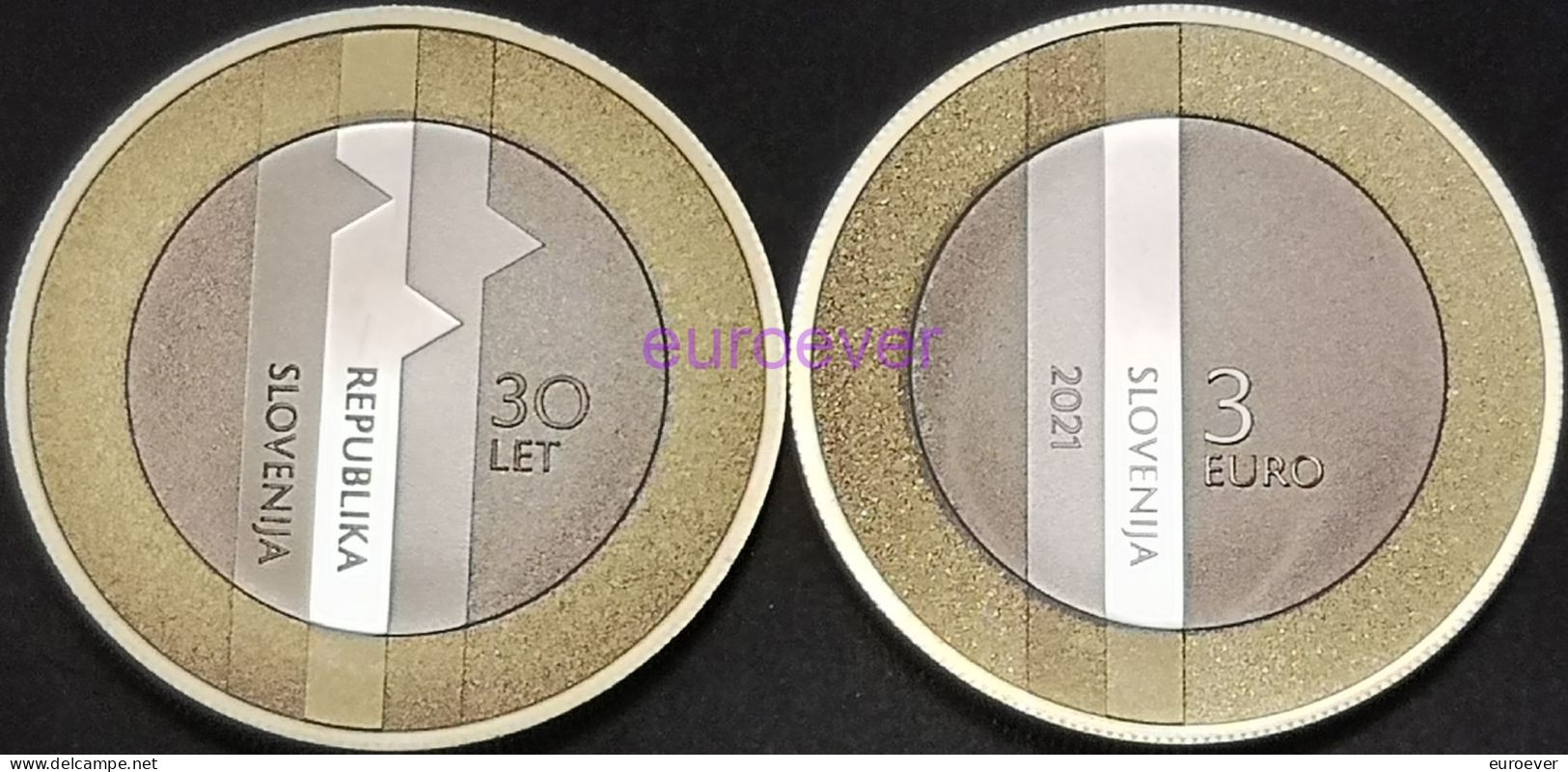 3 Euro Gedenkmünze 2021 - Slowenien / Slovenia - 30 Jahre Republik PP Proof - Slovenia