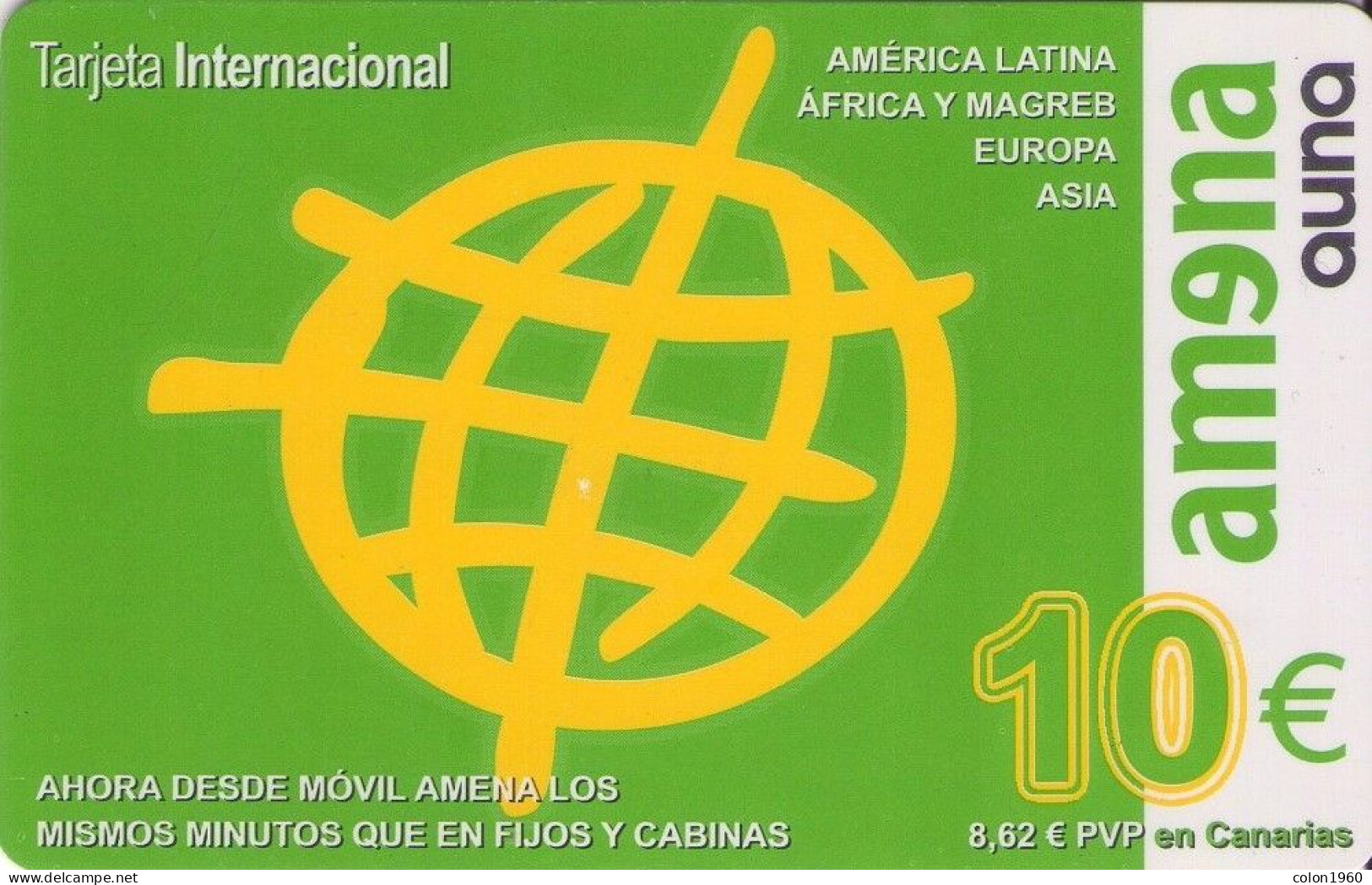 ESPAÑA. AMRR-025. AMENA. 10€. (238P) - Amena - Retevision