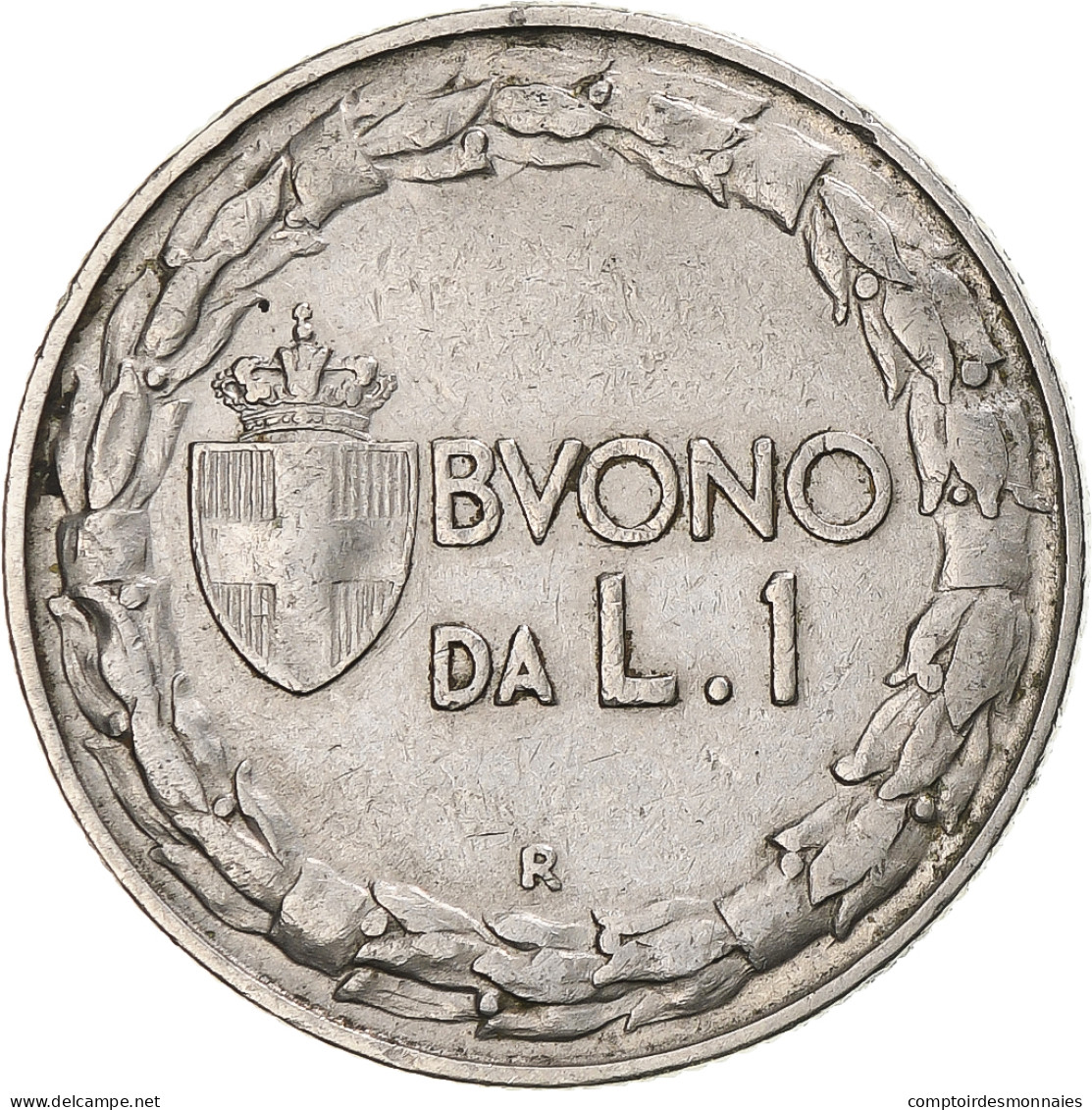 Monnaie, Italie, Vittorio Emanuele III, Lira, 1922, Rome, TB+, Nickel, KM:62 - 1 Lira