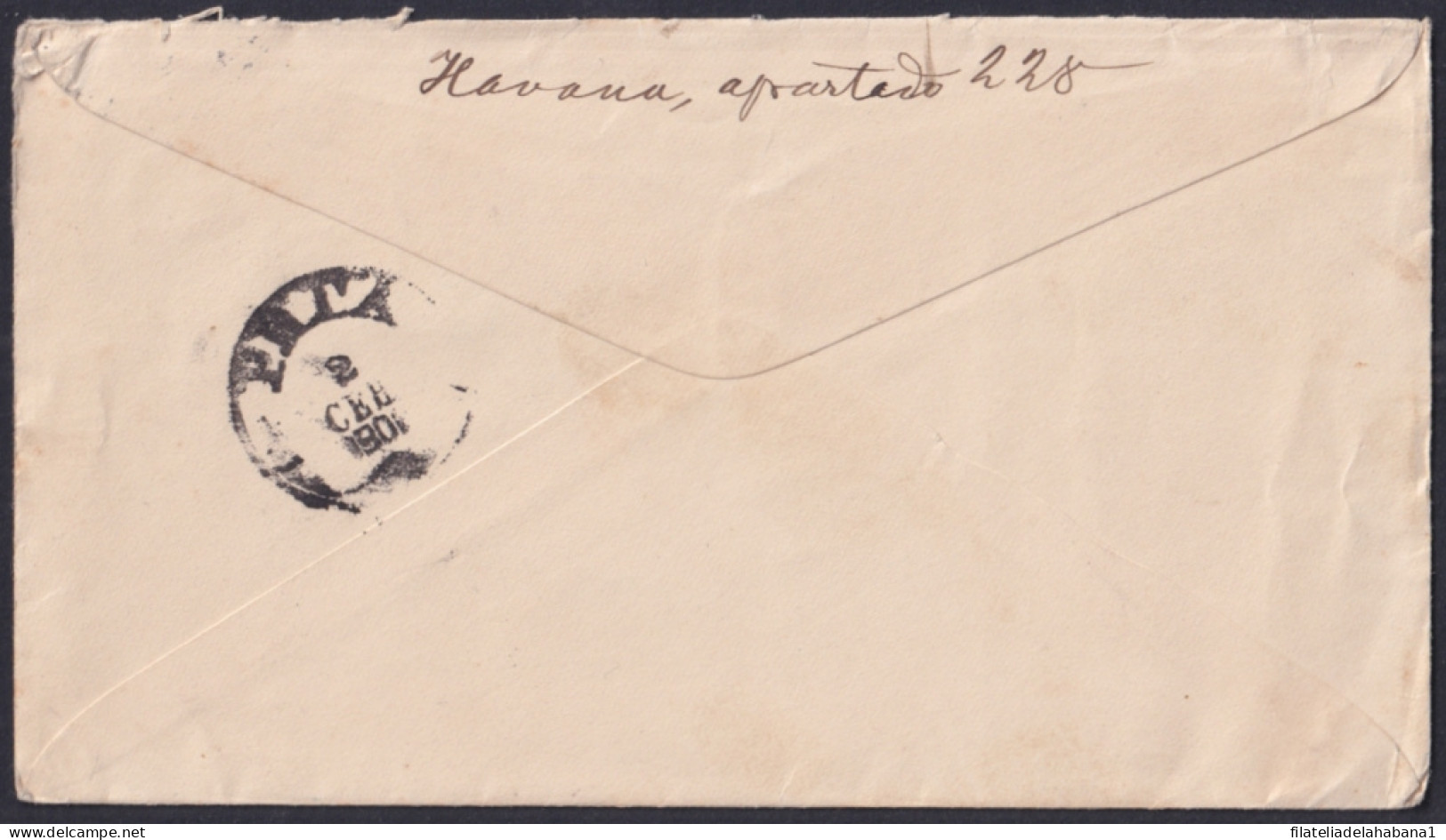 1899-EP-315 CUBA 1899 POSTAL STATIONERY 5c COLUMBUS HAVANA TO RIGA LETTONIA 1901.  - Brieven En Documenten